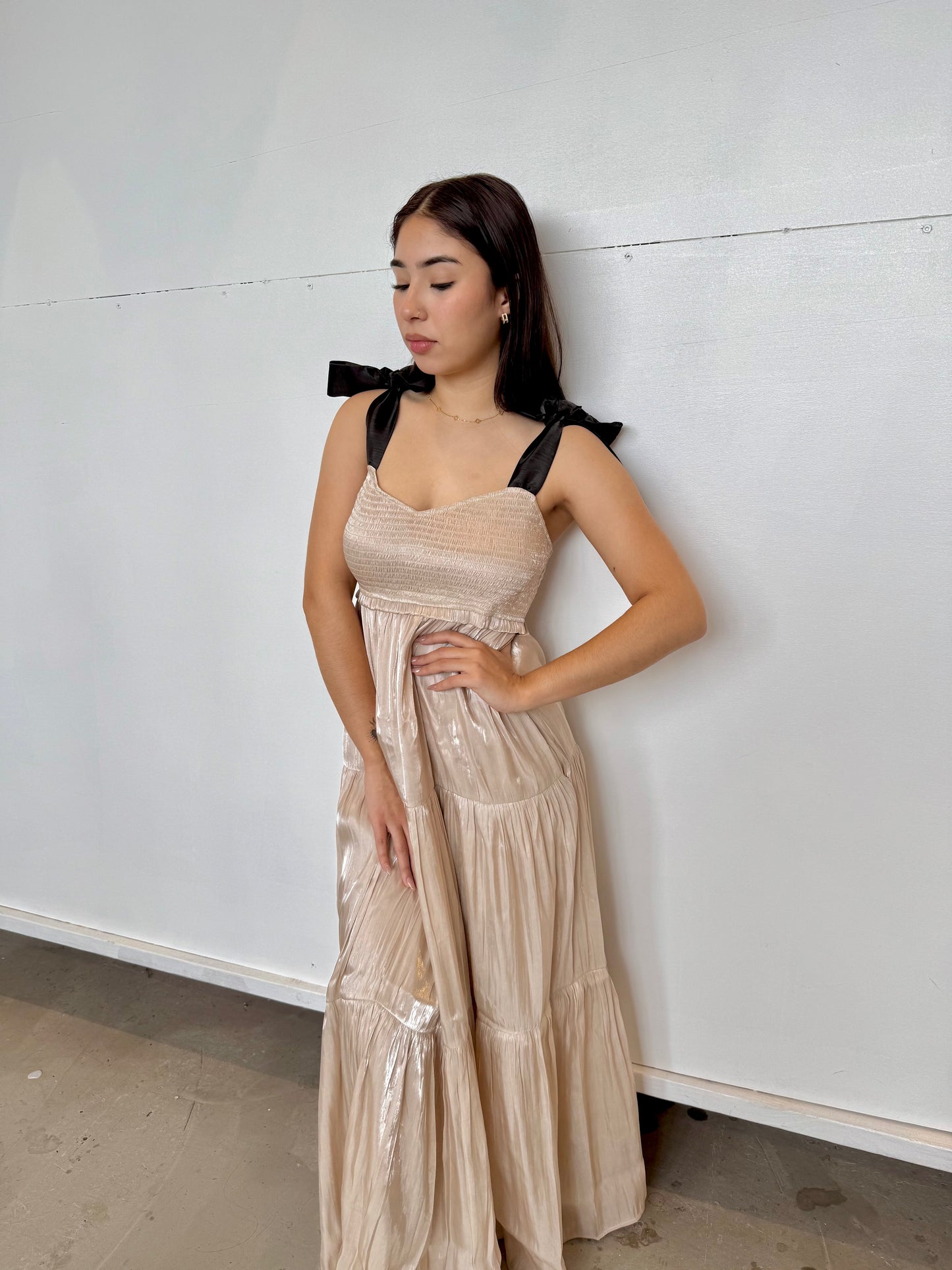 Eleven champagne dress