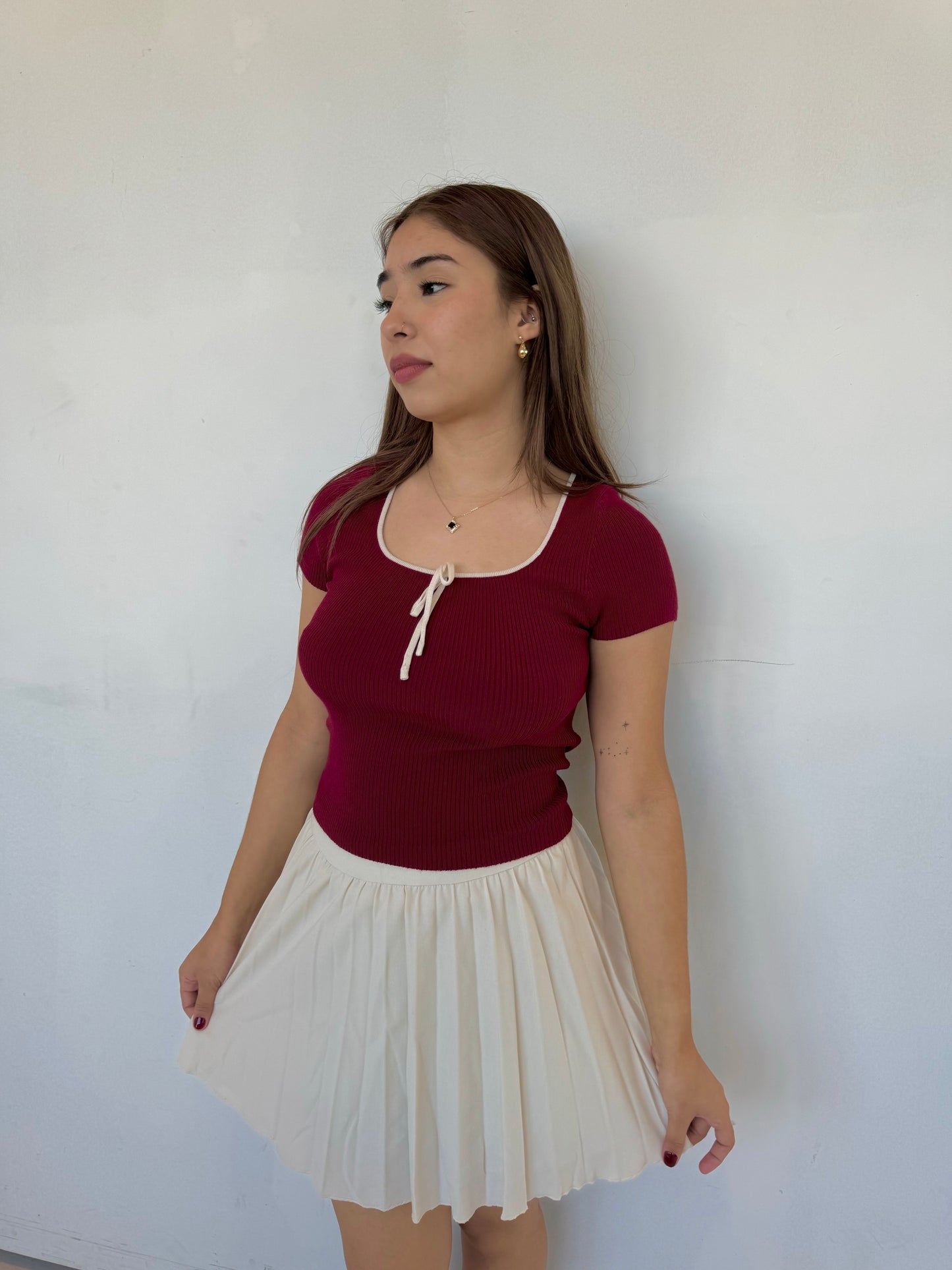Ethel pleated skirt