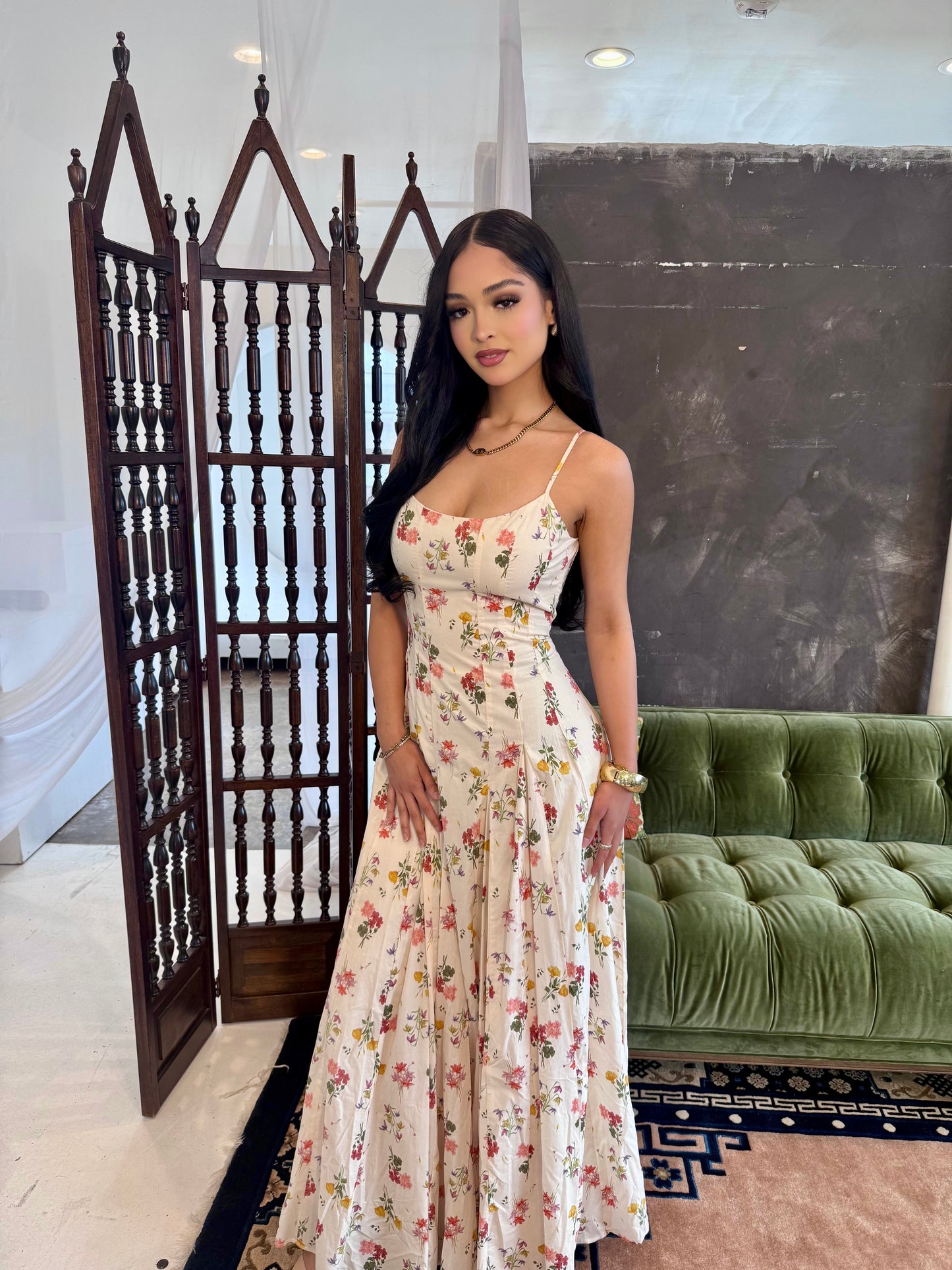 Floral flurry dress