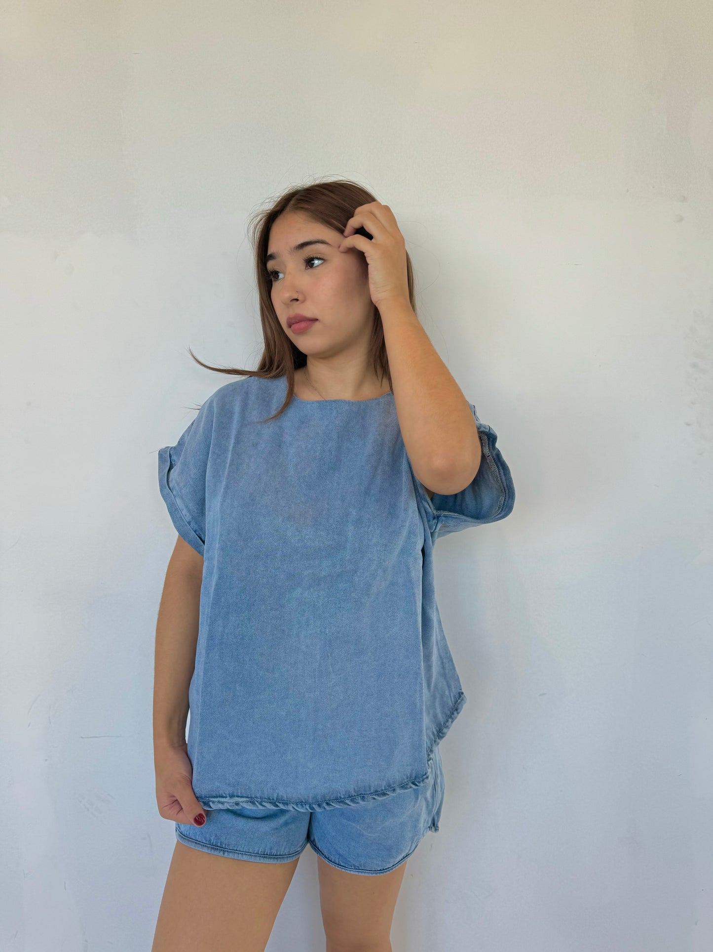 Debi denim blouse