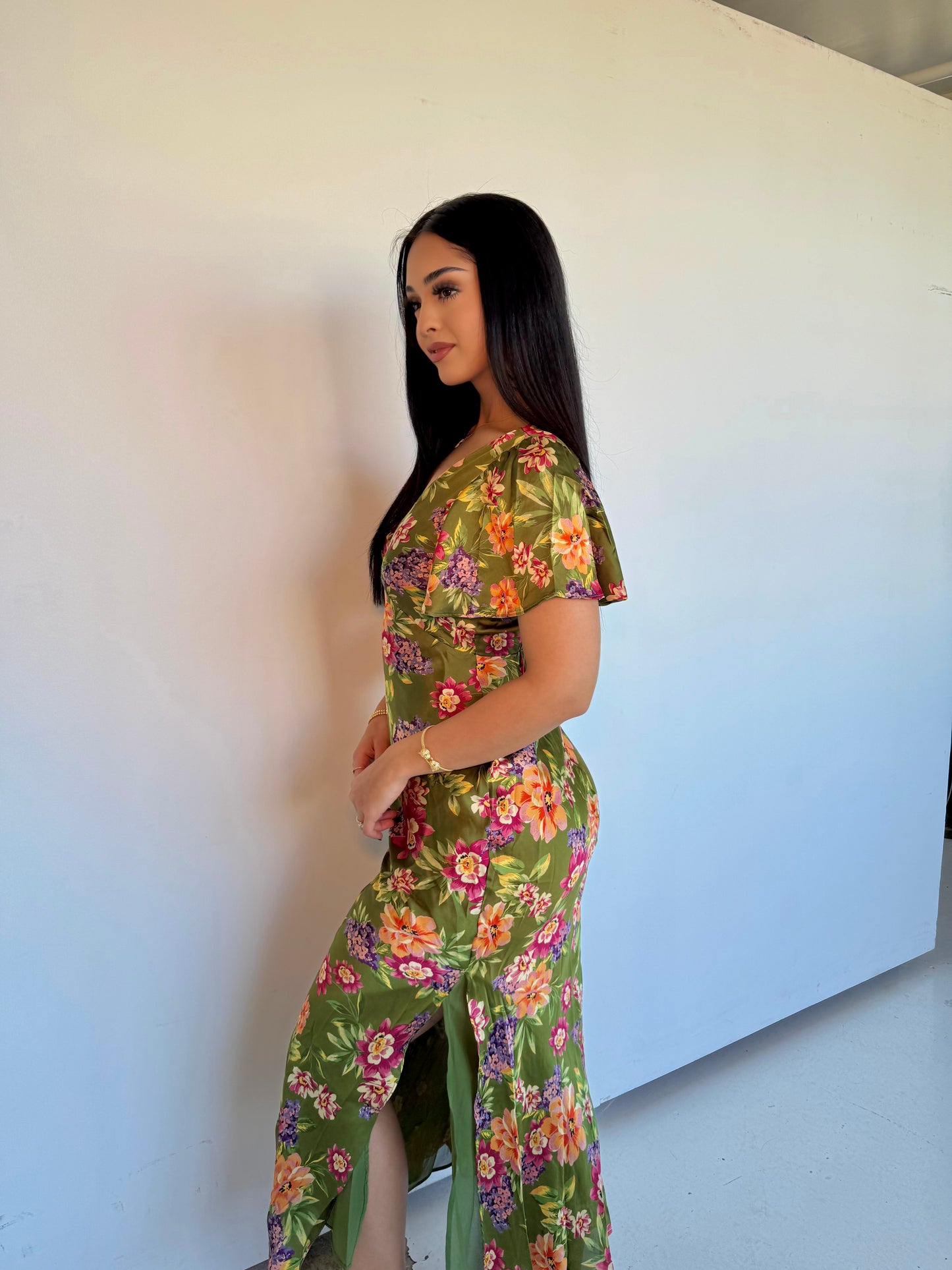 Willow garden olive dress