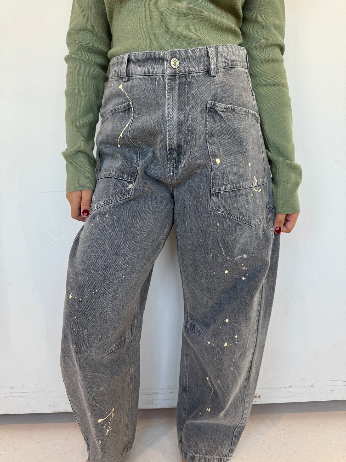 Painter barrel pants