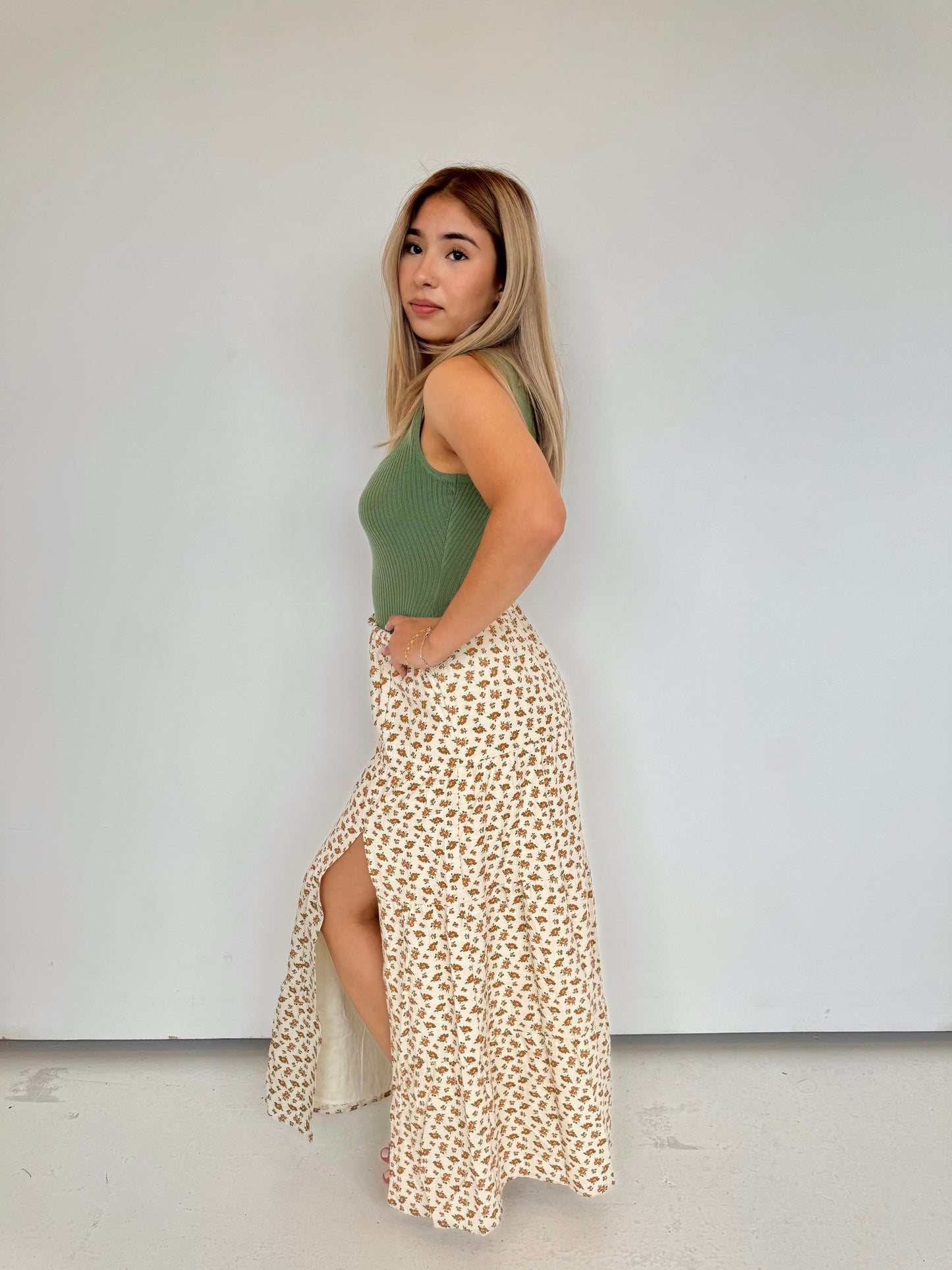 xyla yellow skirt