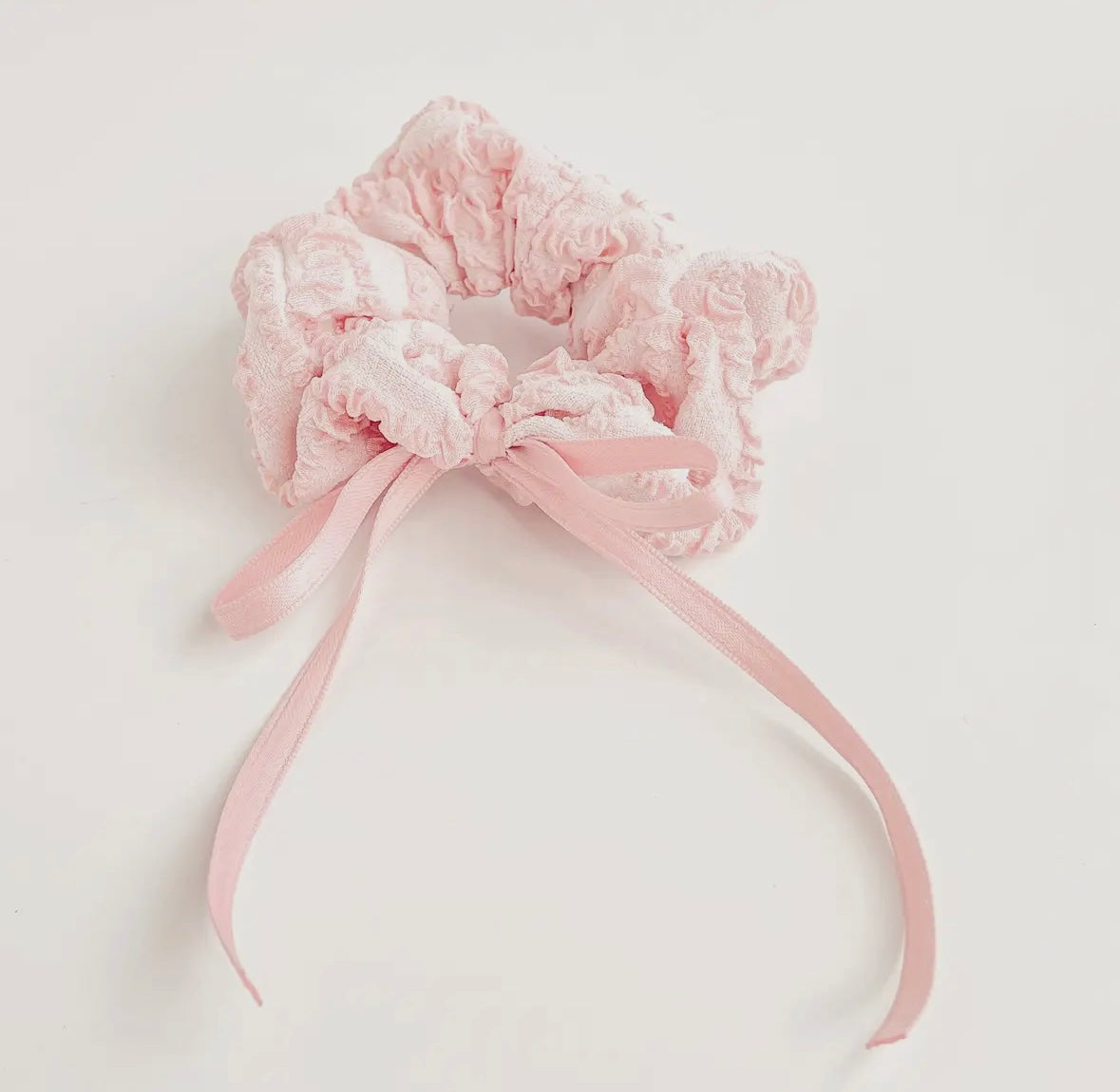 pink cream lace mega scrunchies