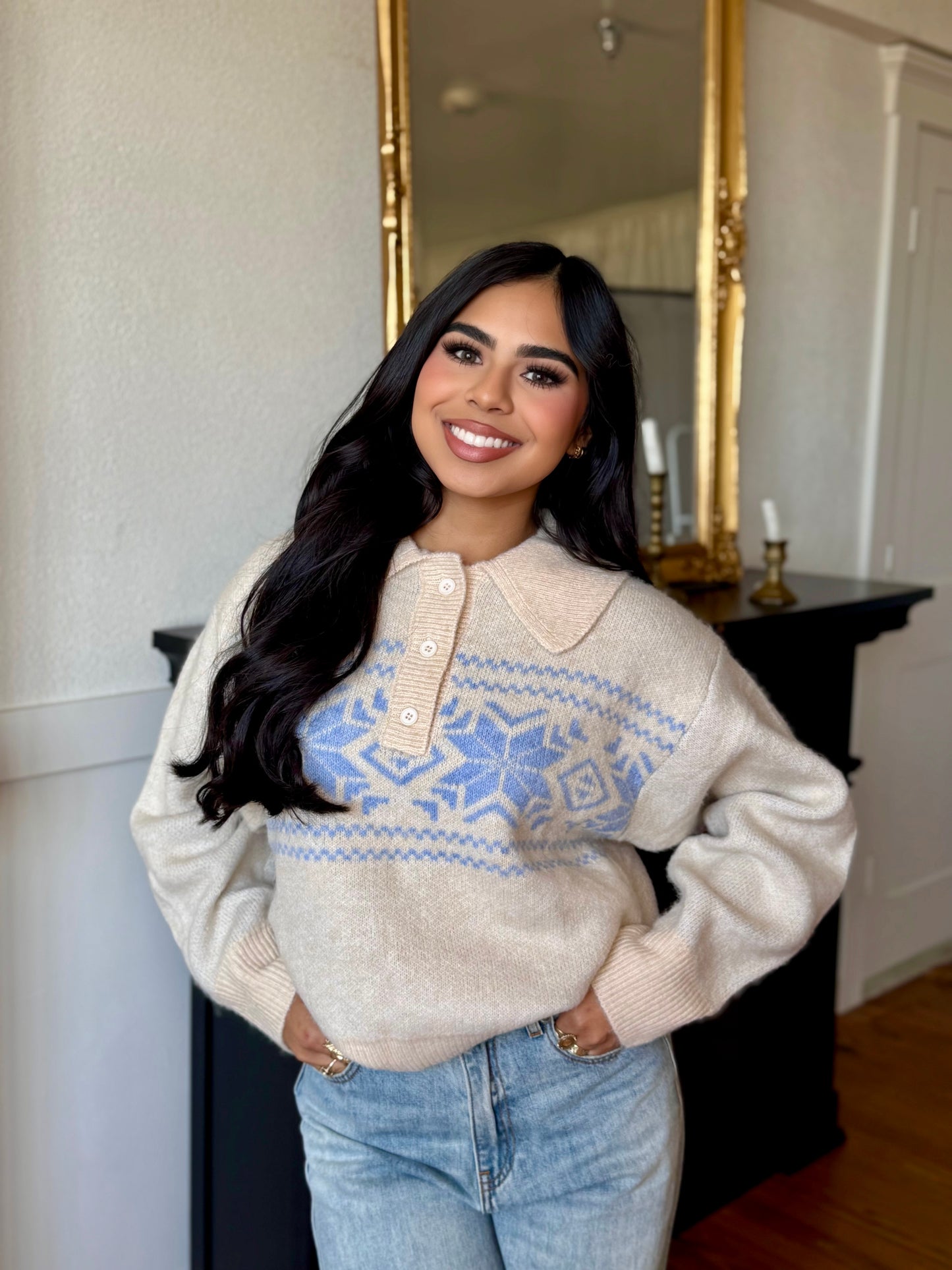 Winter breeze button up