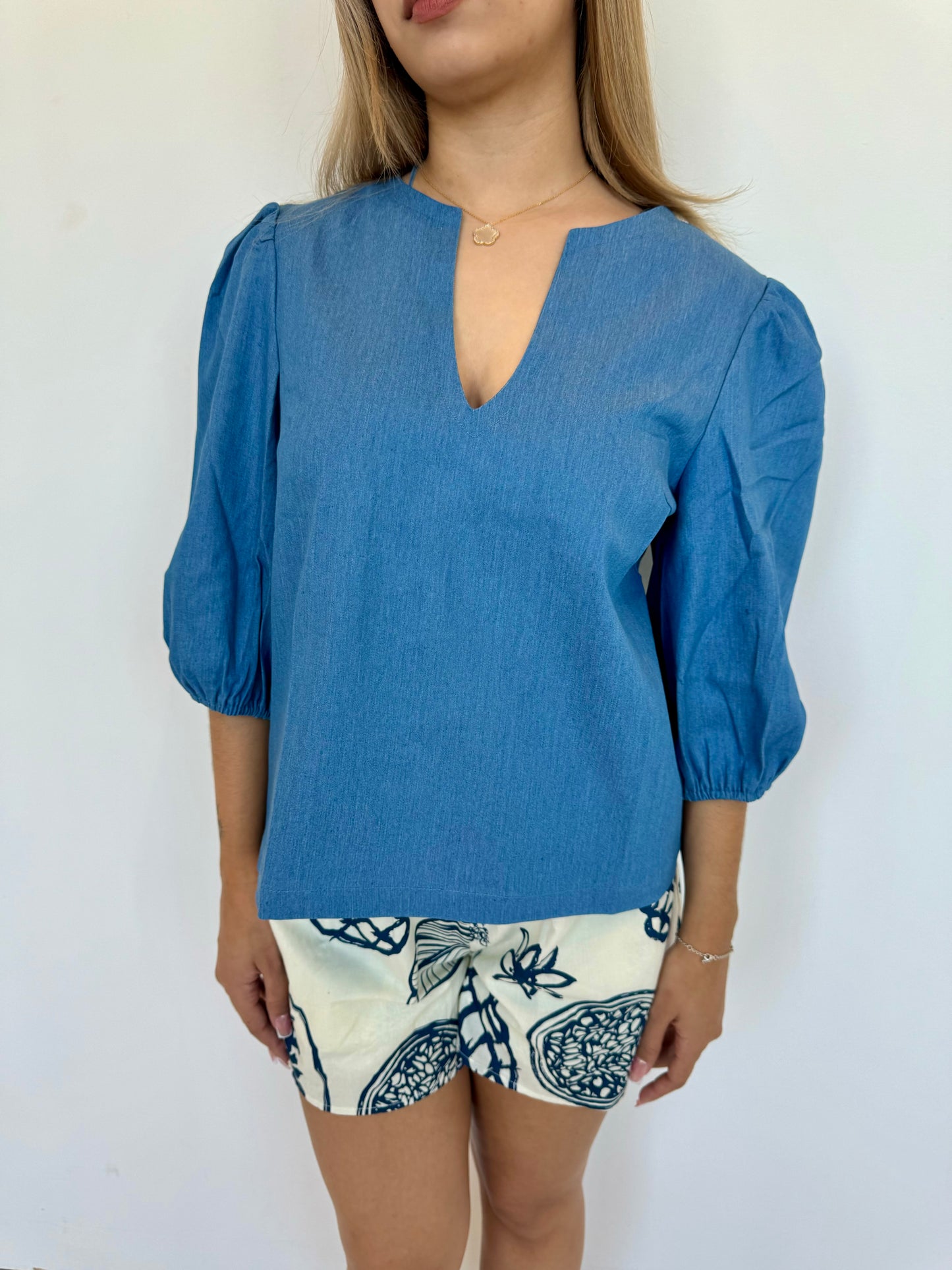 Ariah denim top