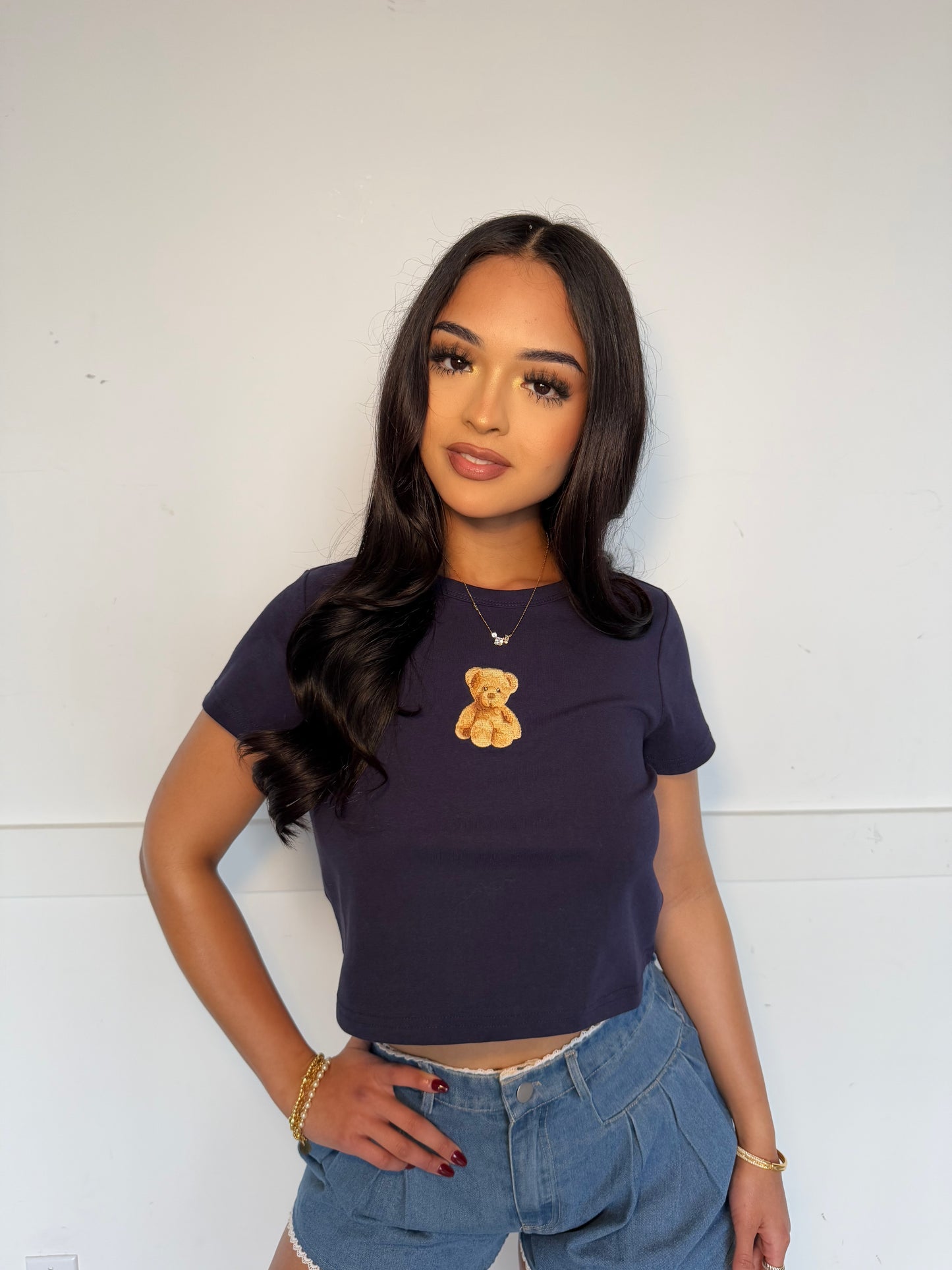 Osito navy baby tee
