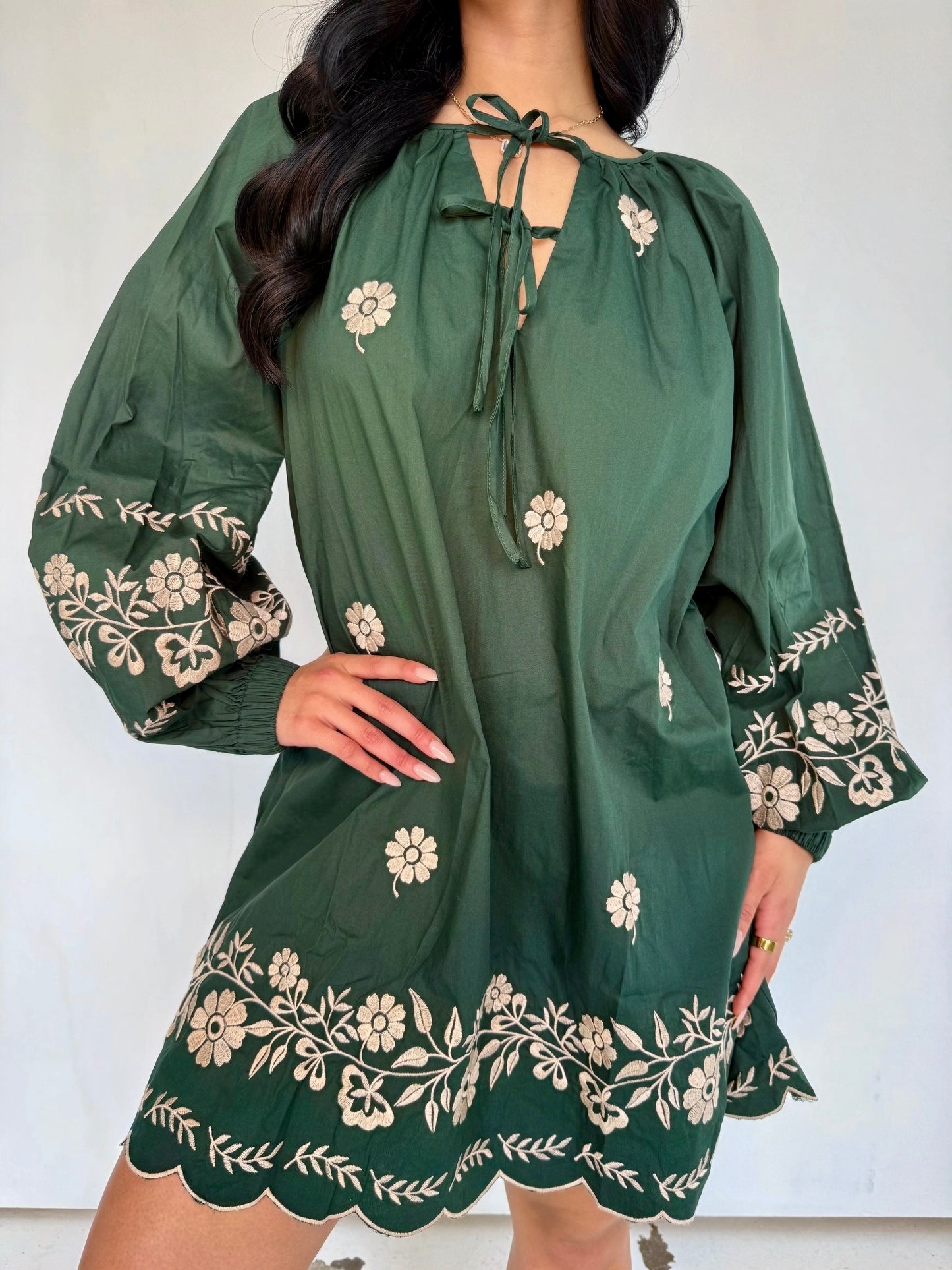 Si nos dejan dress- green