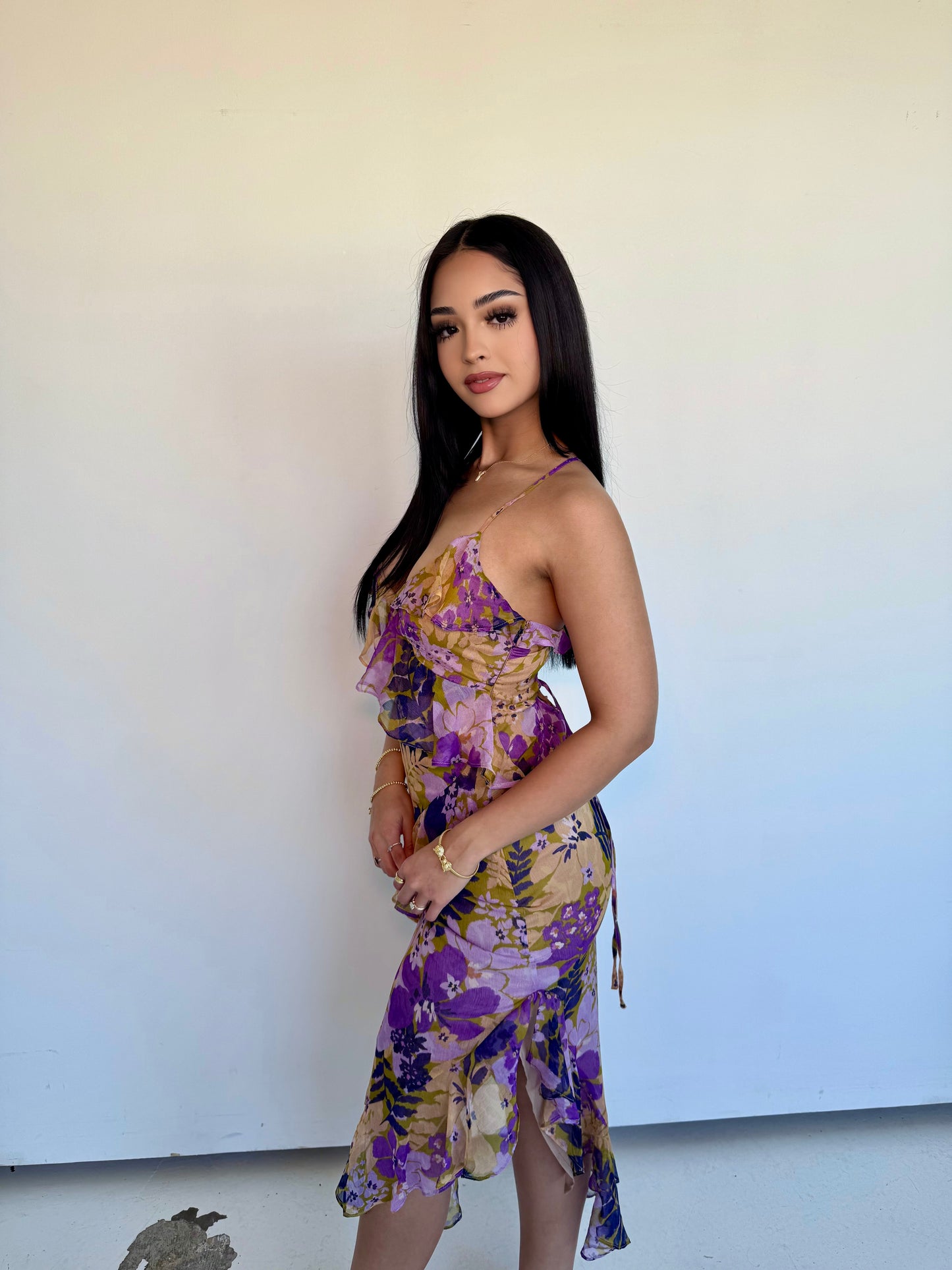 Lupine bloom salsa dress