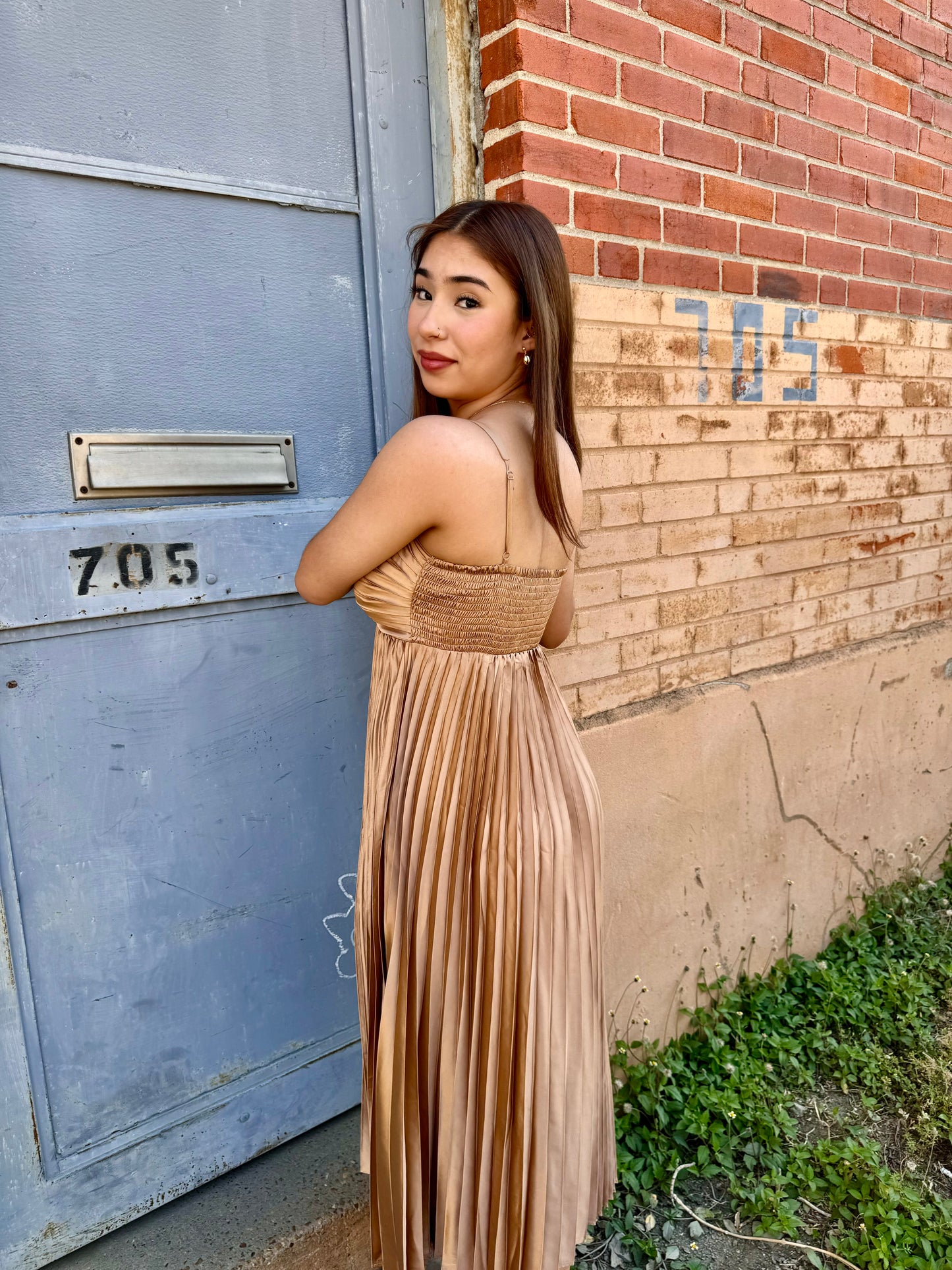 Edna golden girl dress