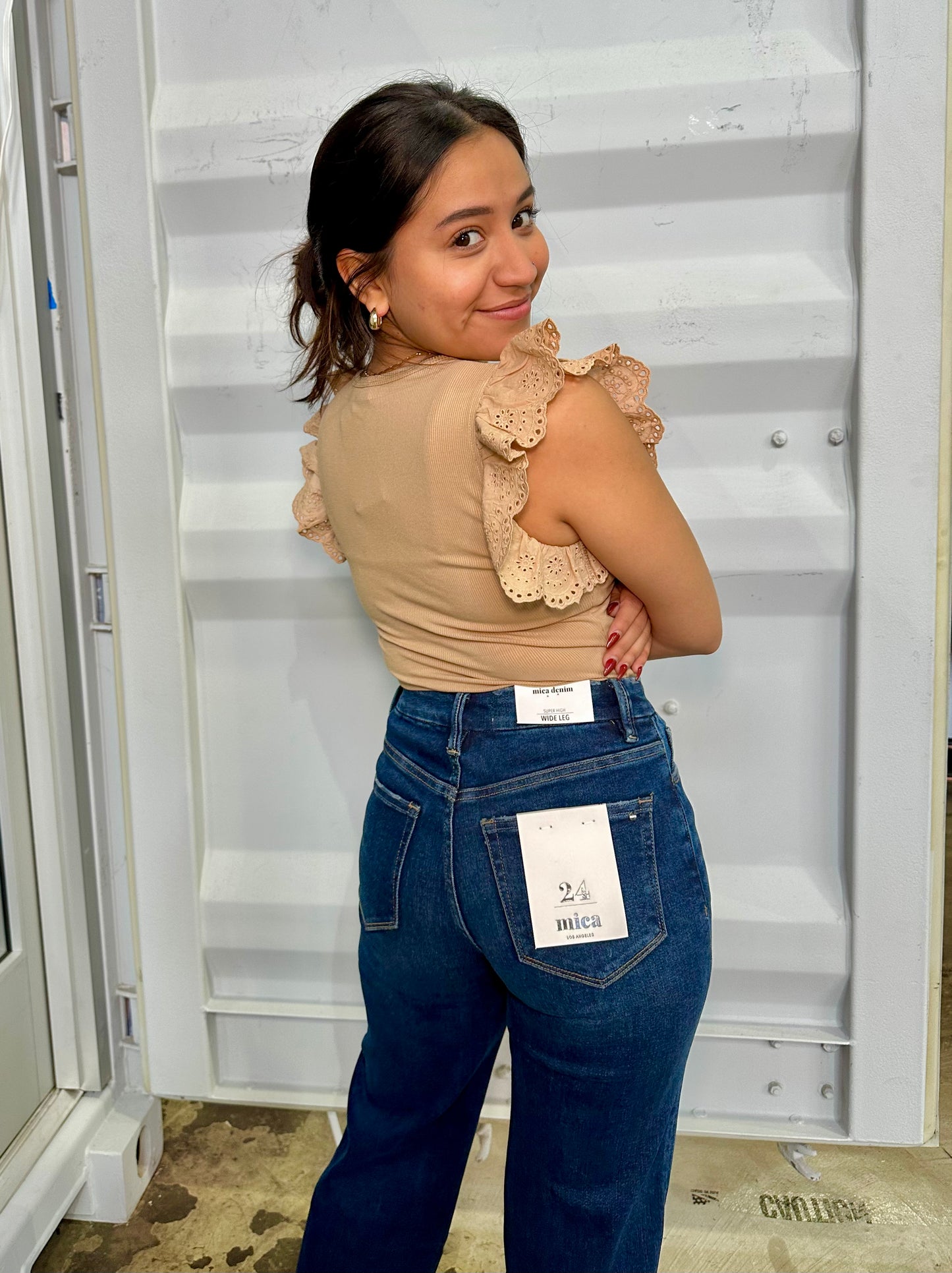fatima wide leg jean