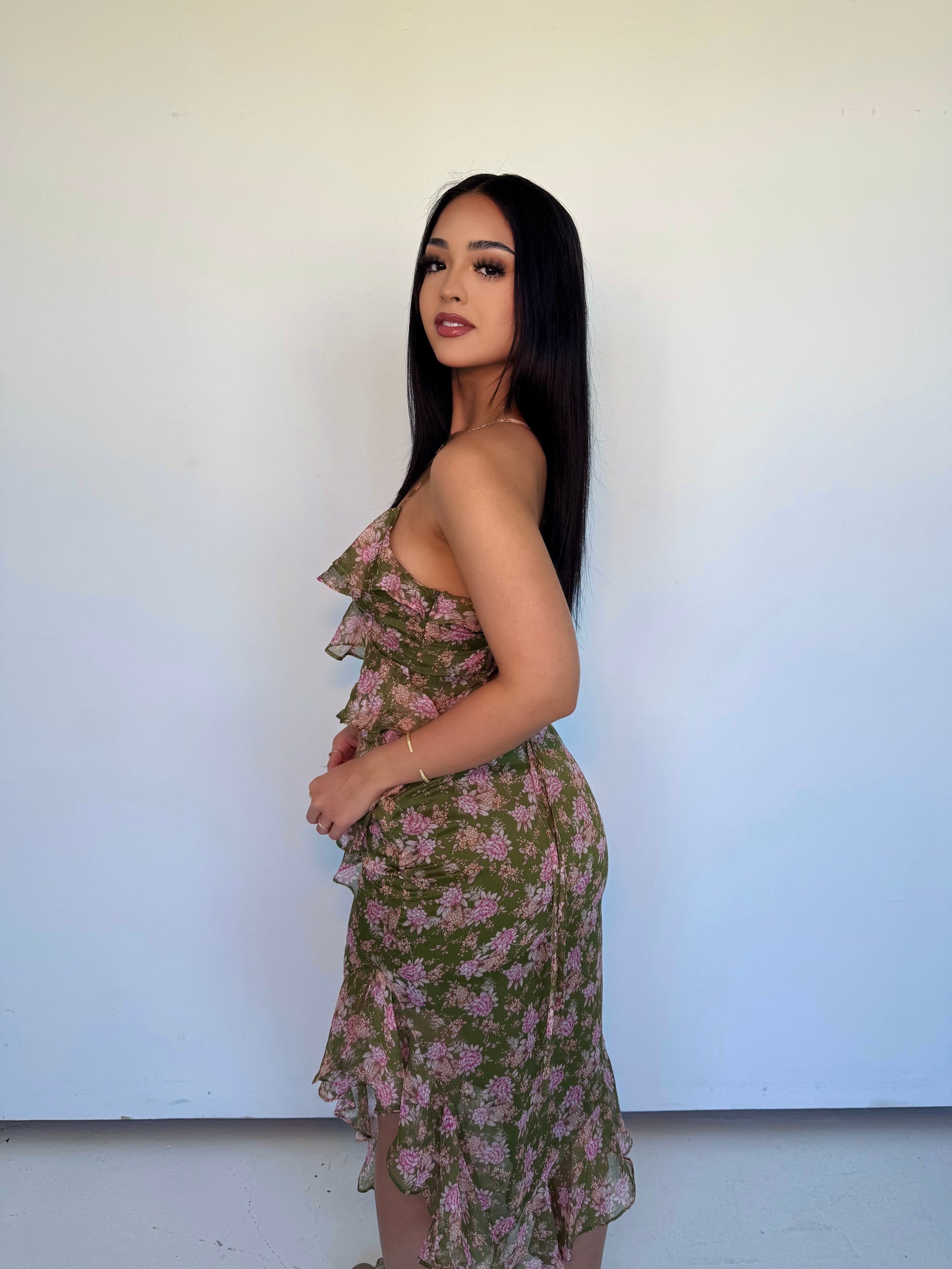 Olive bloom salsa dress