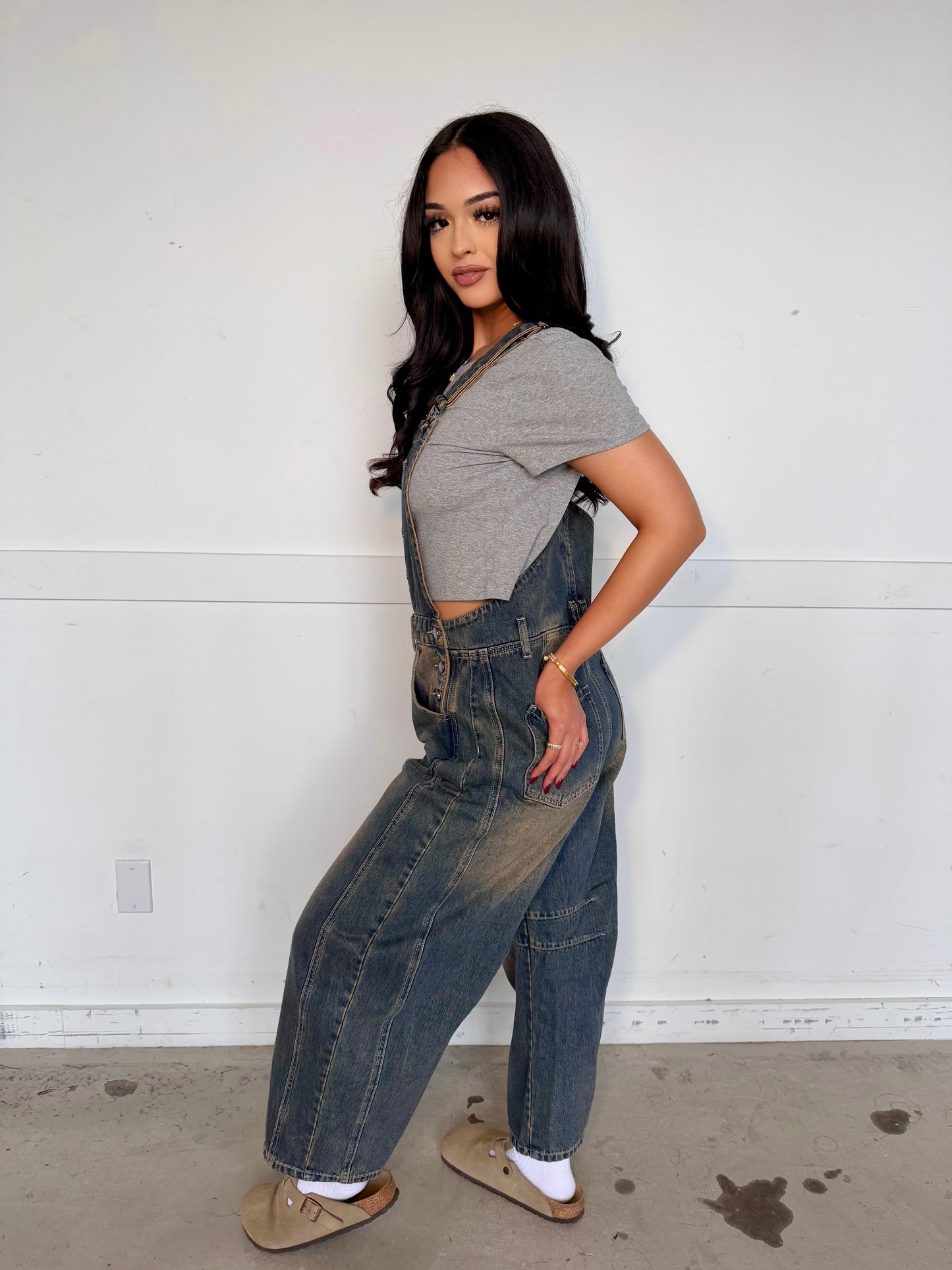 Cariño denim overalls