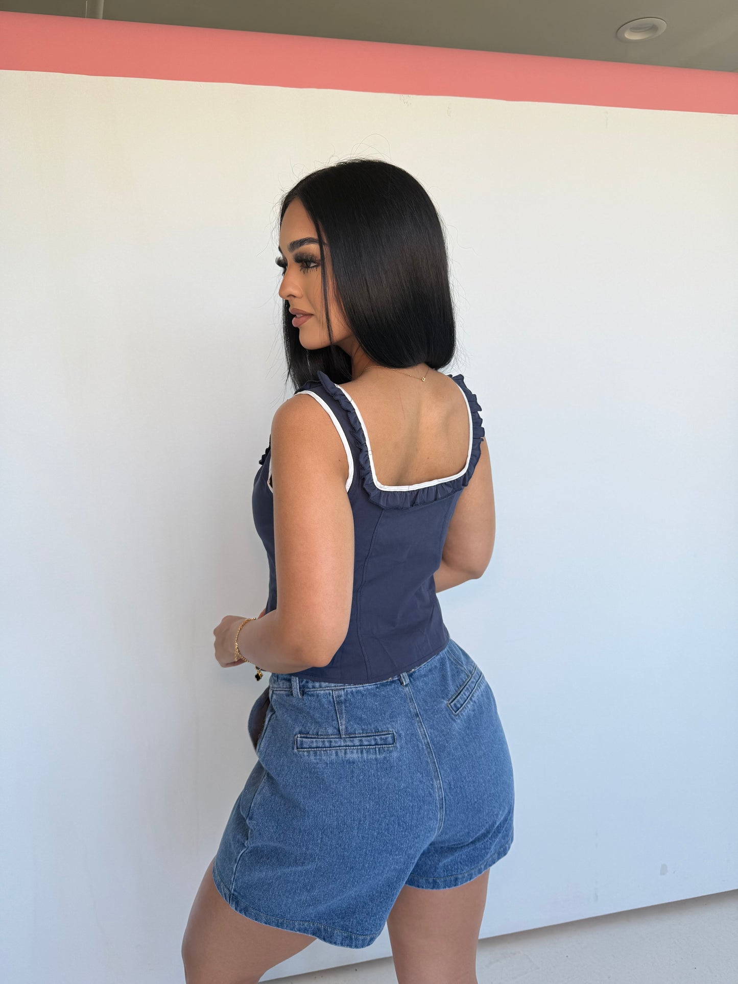 Blue sail with me top