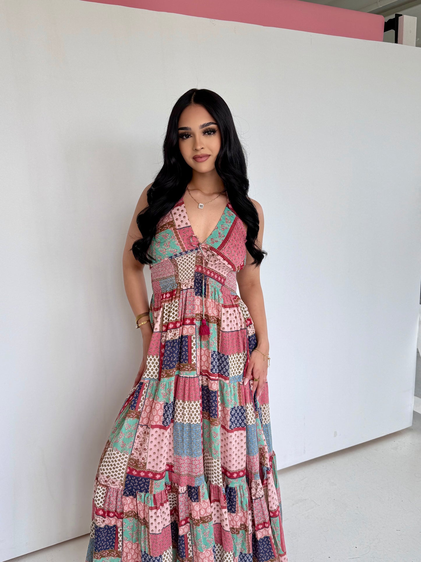 Camelia patch dream dress