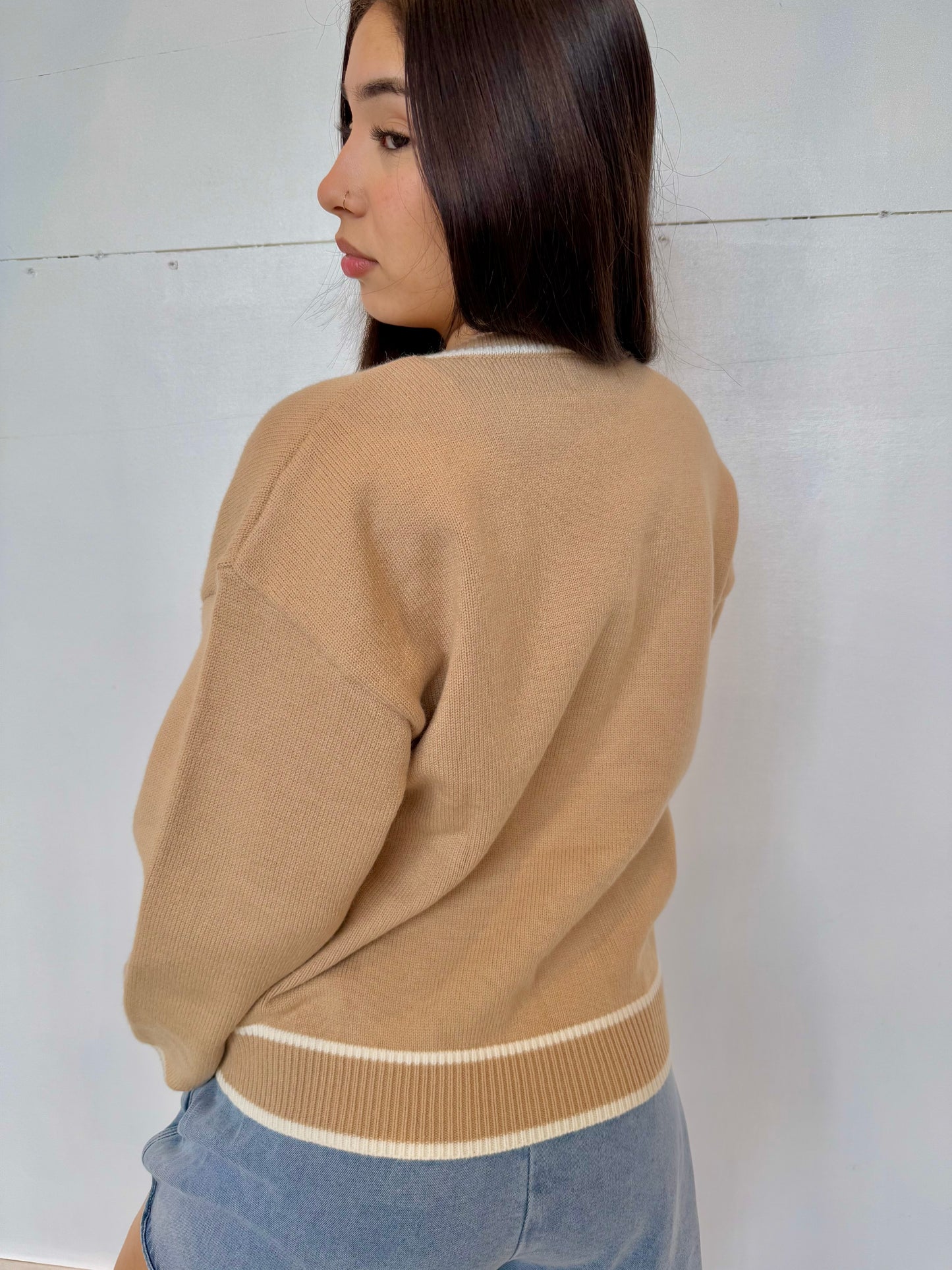 Lily taupe sweater