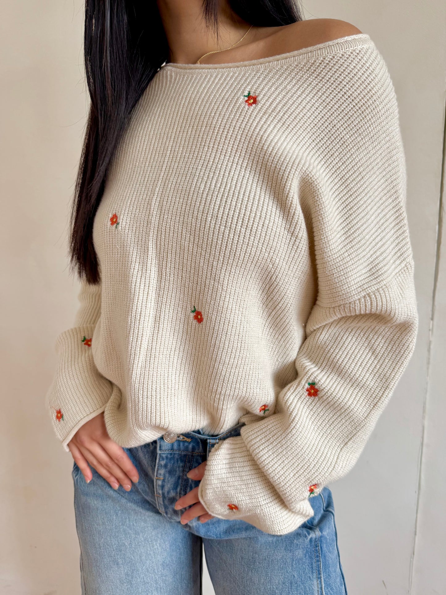 Cosima papaya sweater