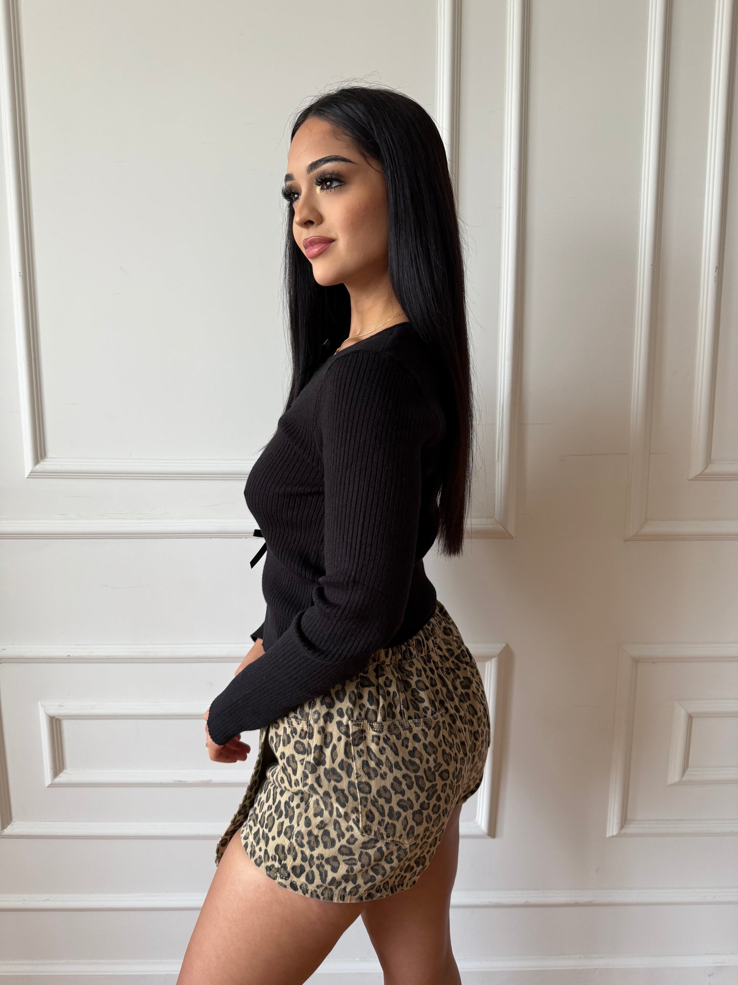 Leo leopard skort