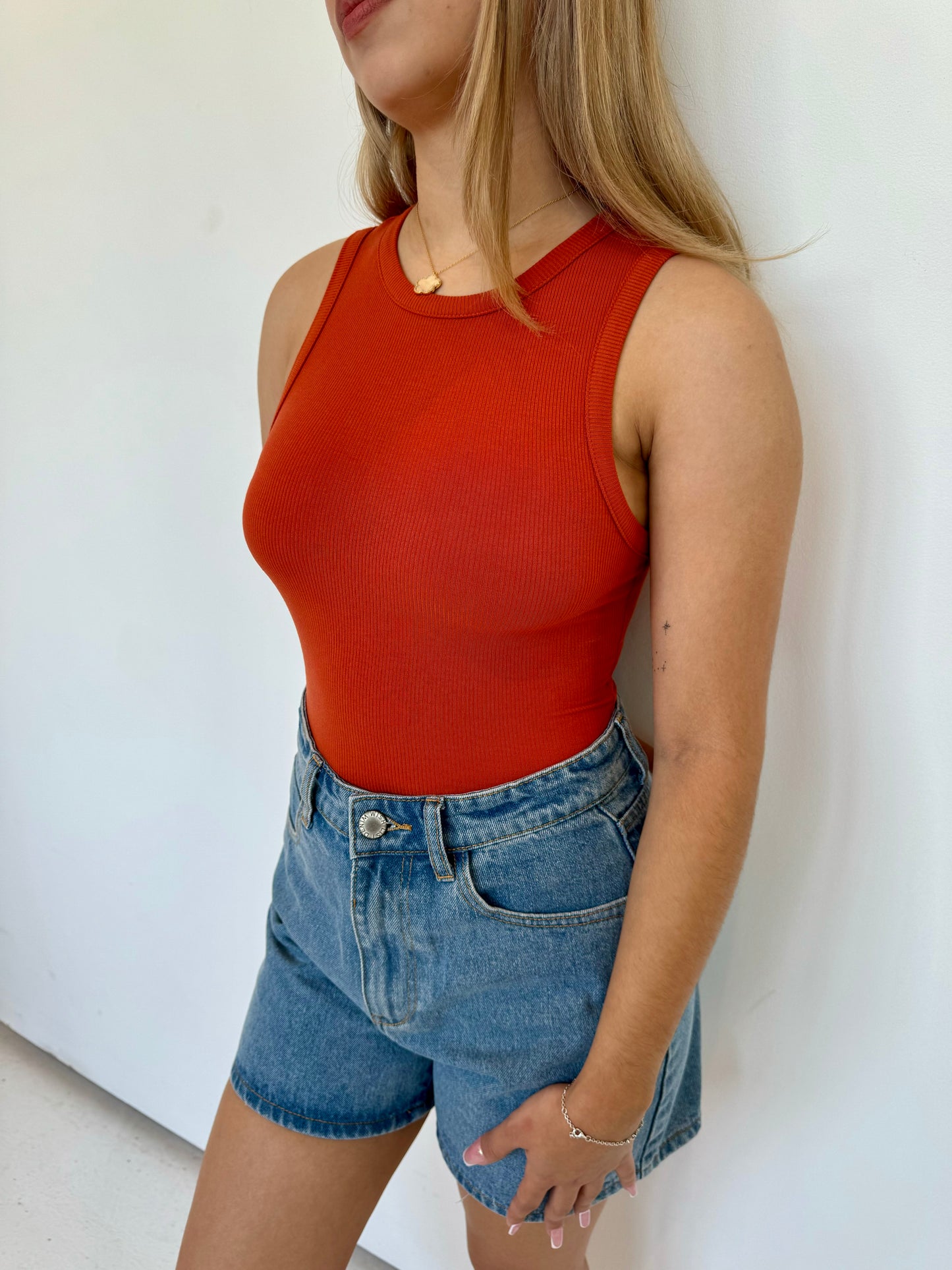 Amanda Round neck bodysuit