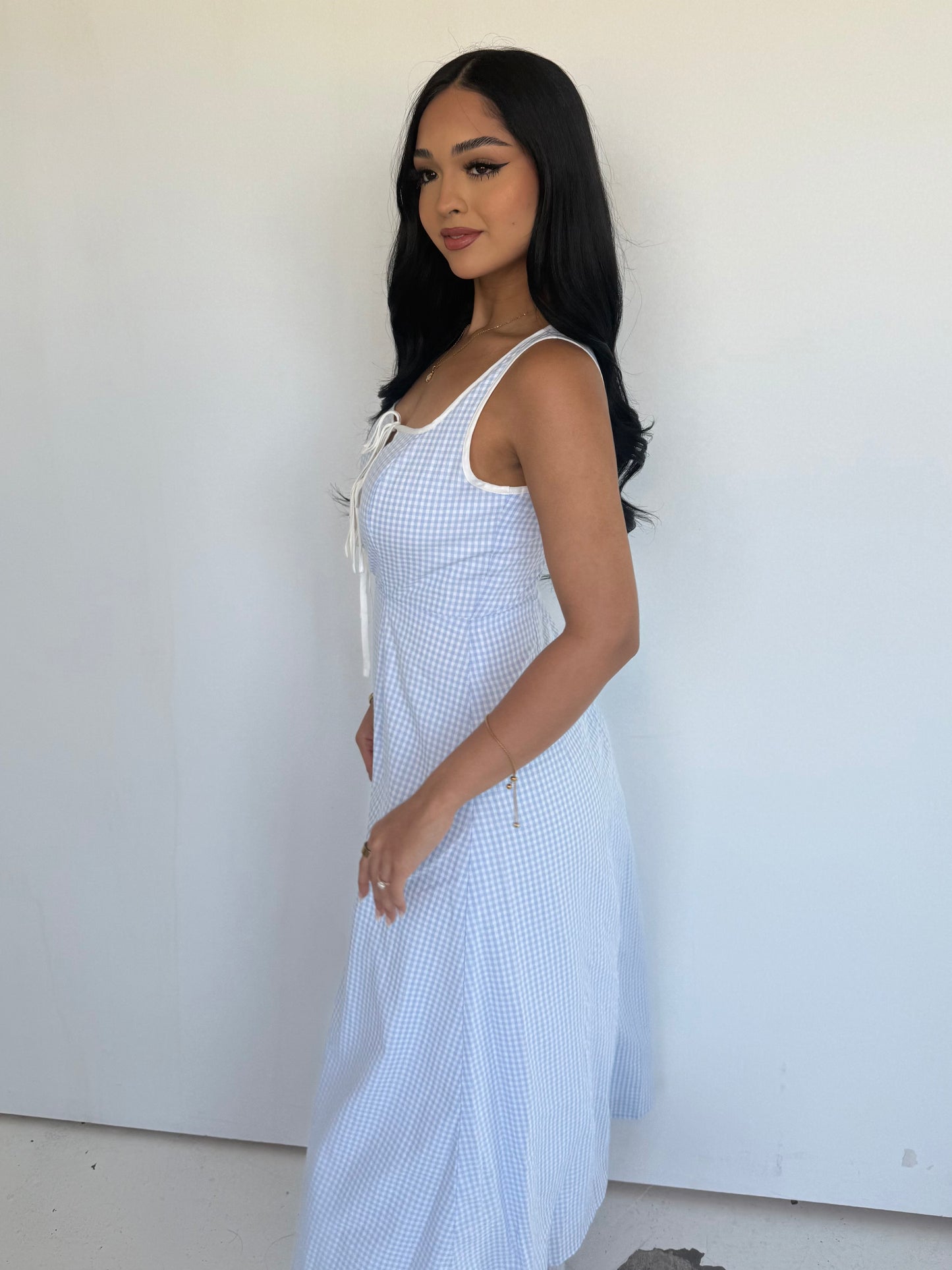 Nomad plaid maxi dress