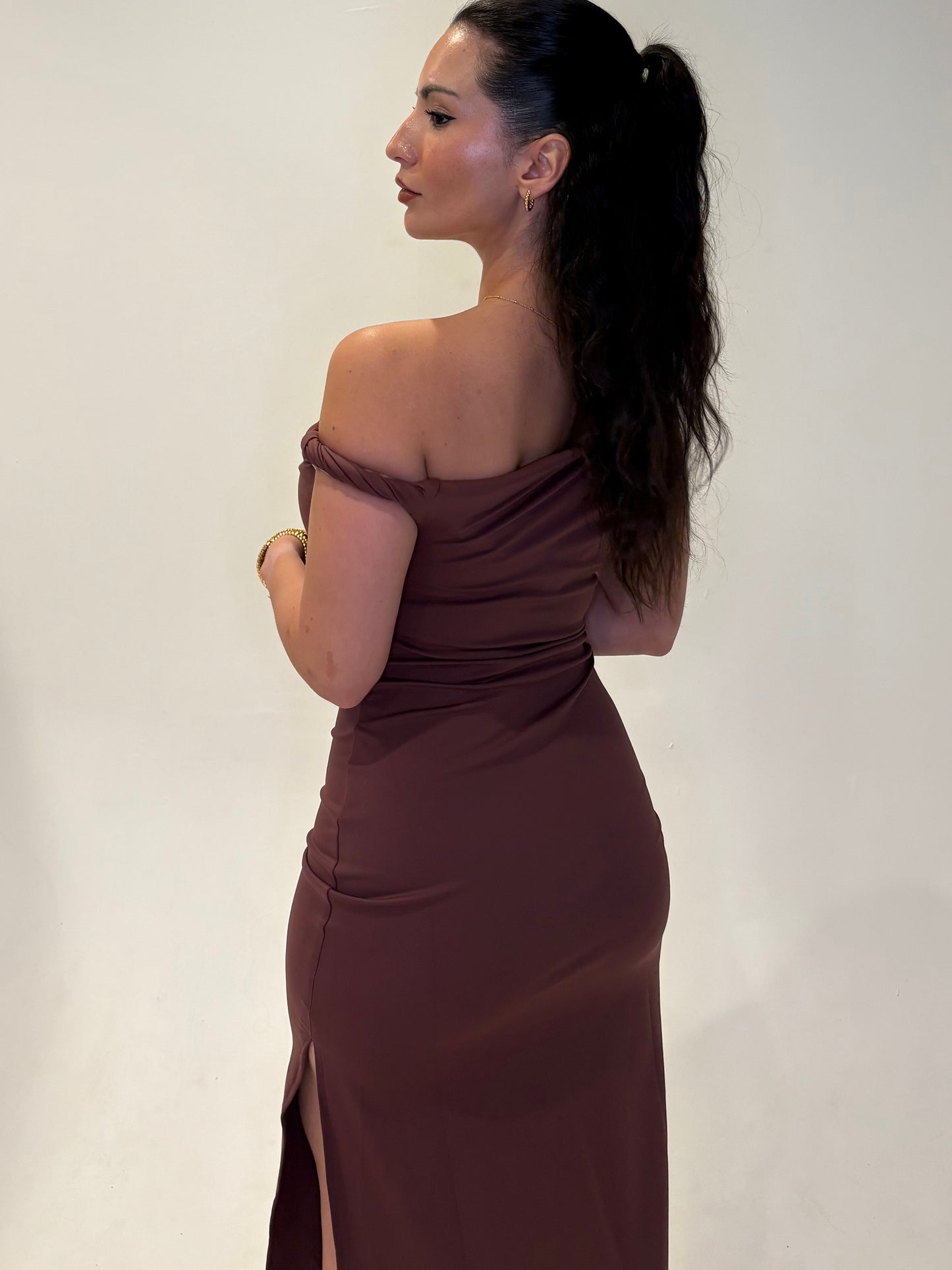 Chocolate dinner dress