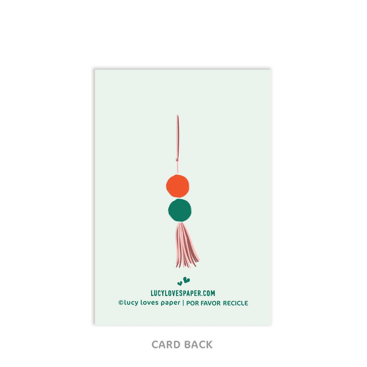 Mini Feliz Cumpleanos Card | Enclosure Size Ornaments Card