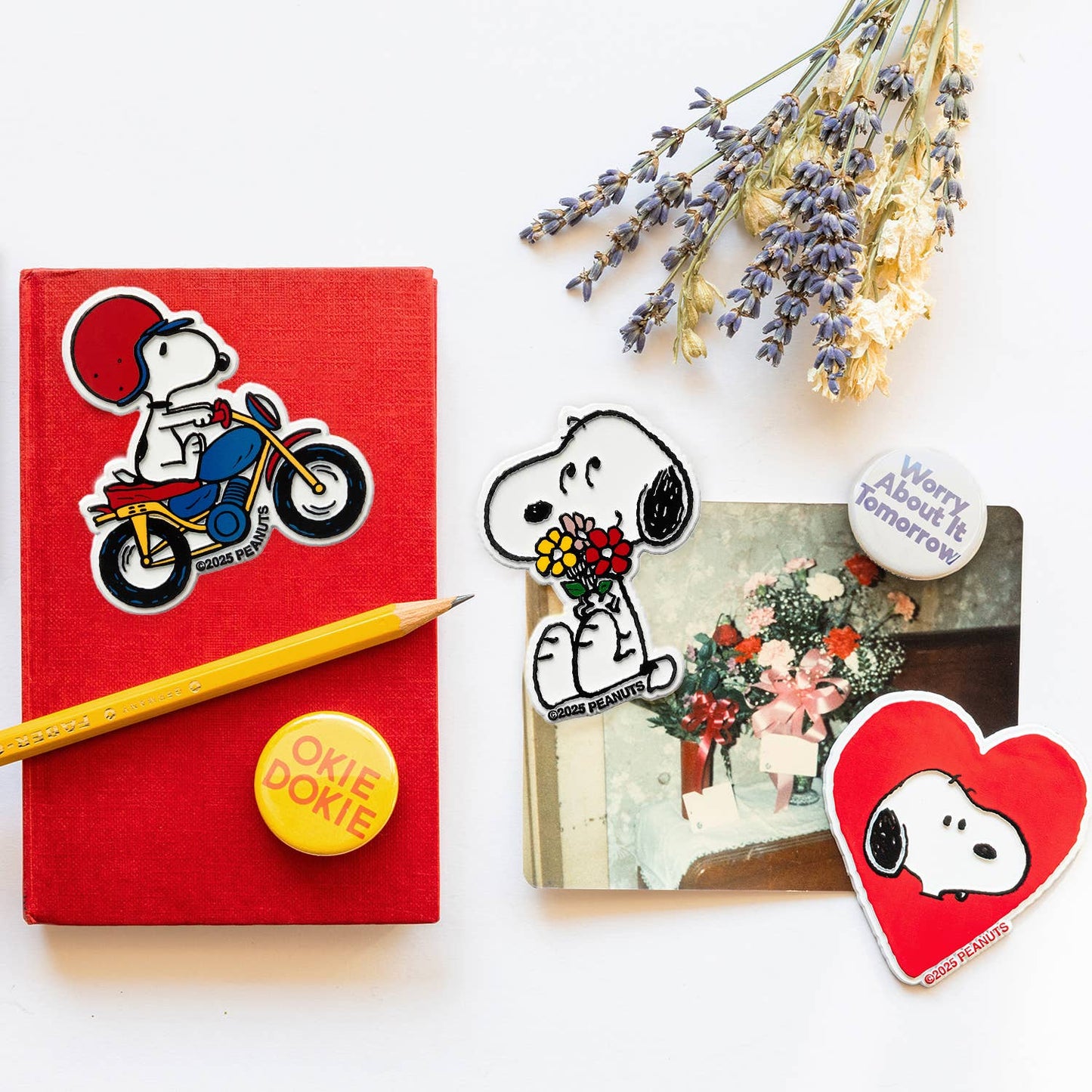 3P4 x Peanuts® - Snoopy Motorcycle Classic Fridge Magnet