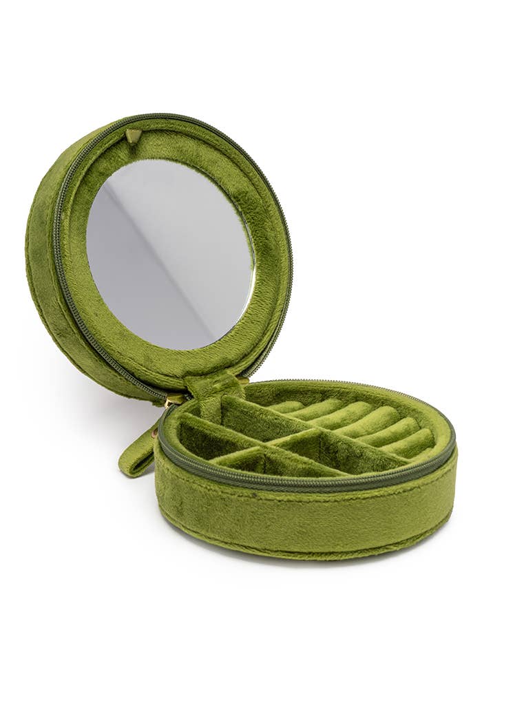 Martini Velvet Jewelry Zip Case