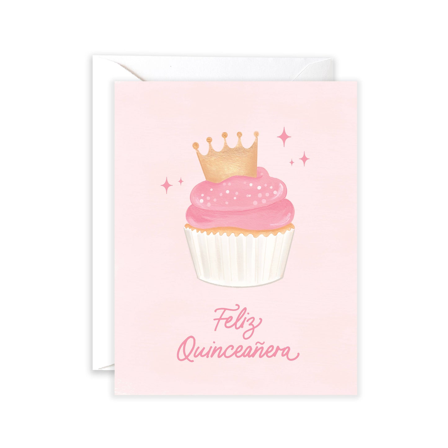 Quinceañera Cupcake | Feliz Quinceañera Birthday Card