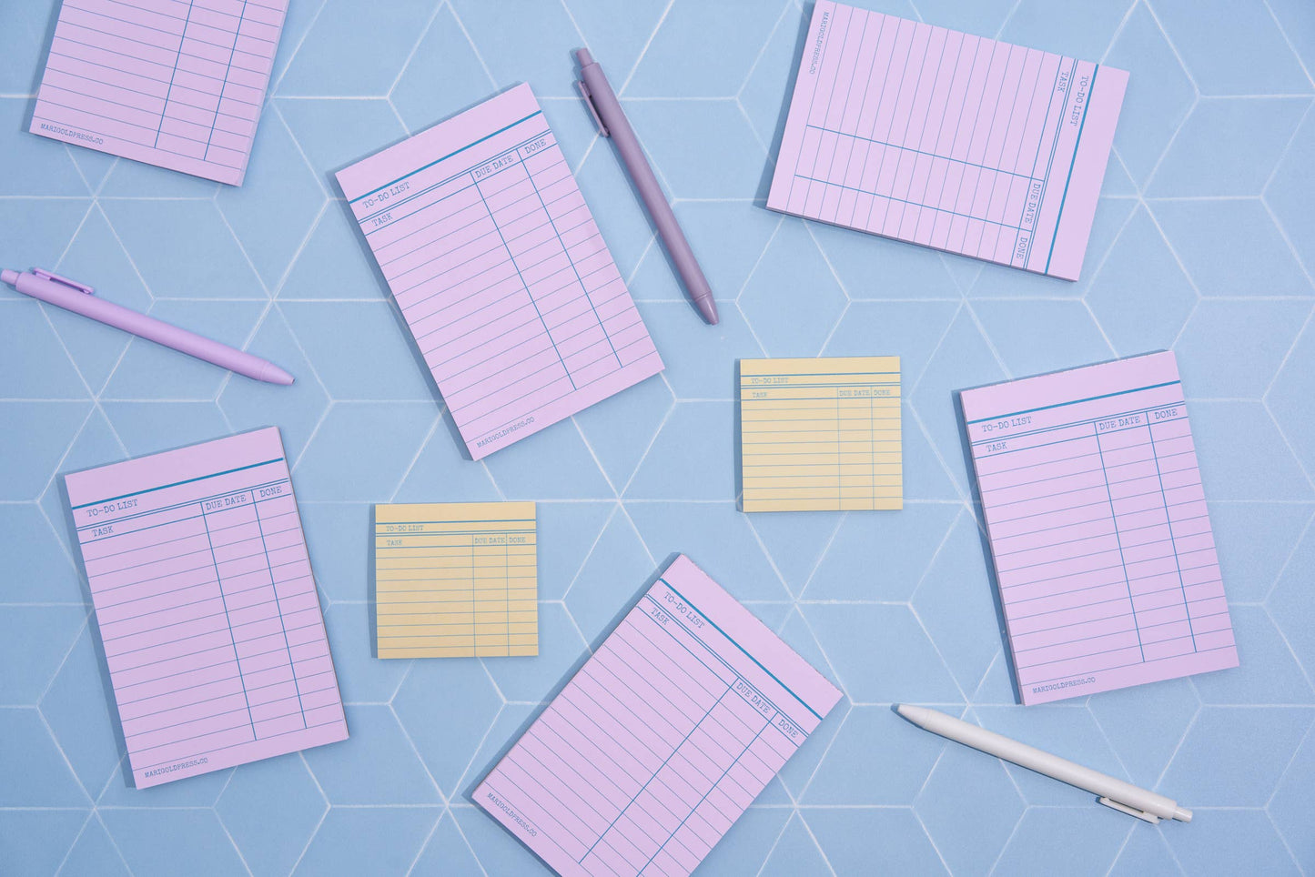 Library Card Post-It Sticky Notes - Yellow