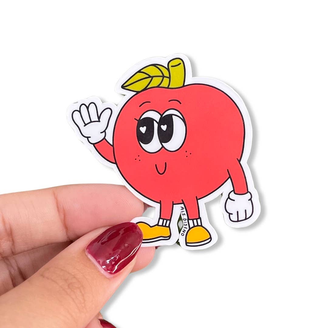 Teacher Apple Sticker