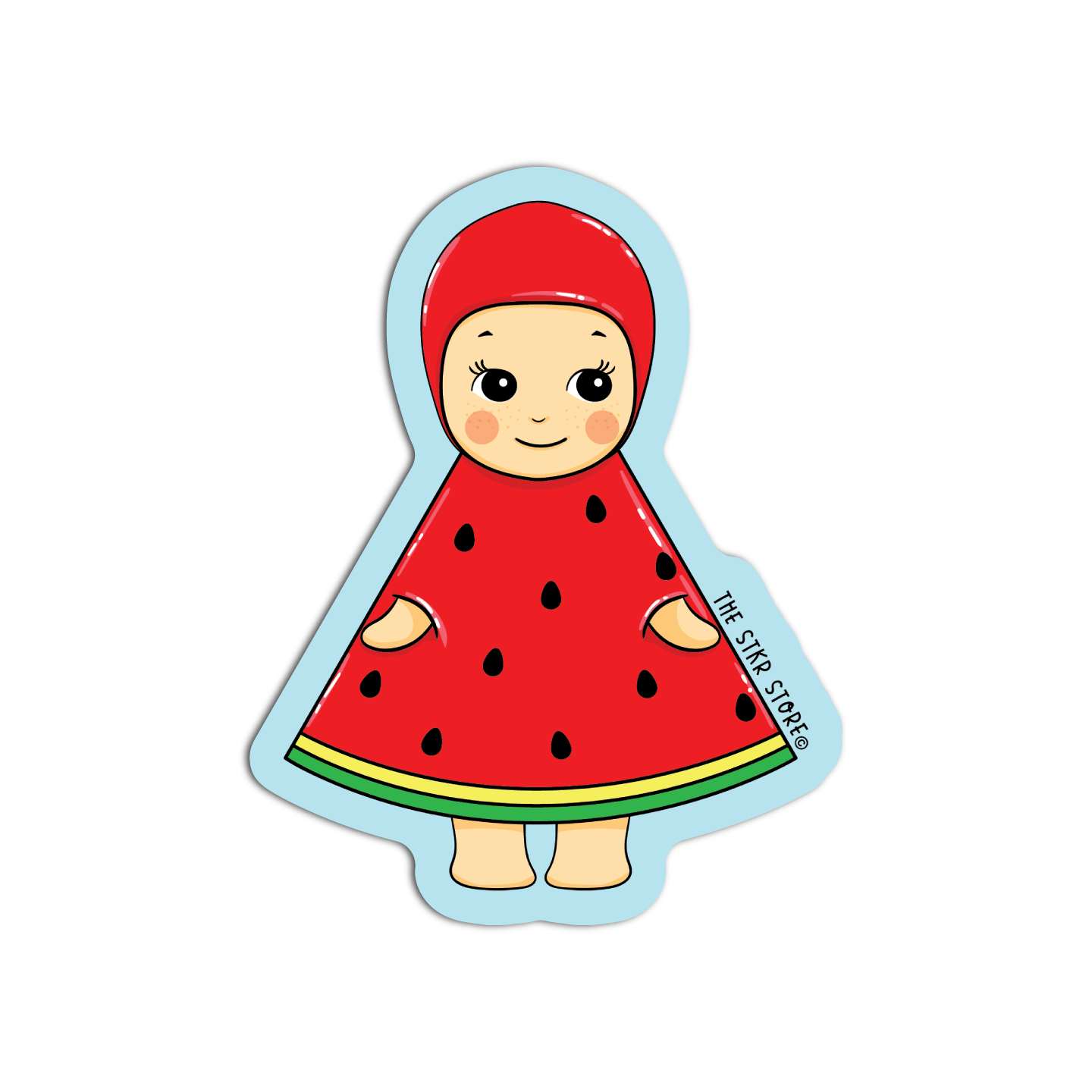 Baby Watermelon Vinyl Textured Sticker