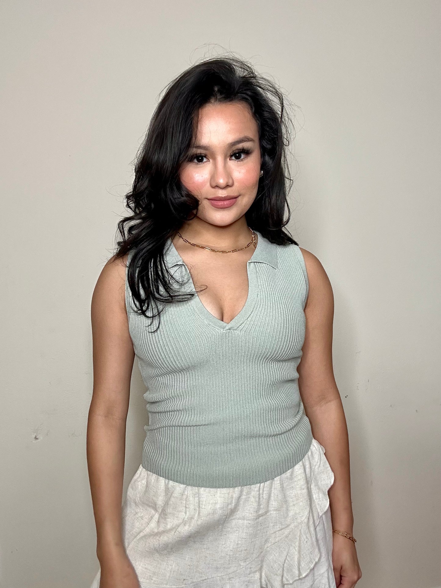 Camila collar tee