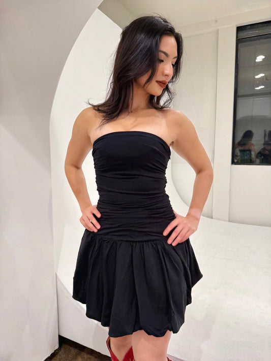 Luzma black mini dress