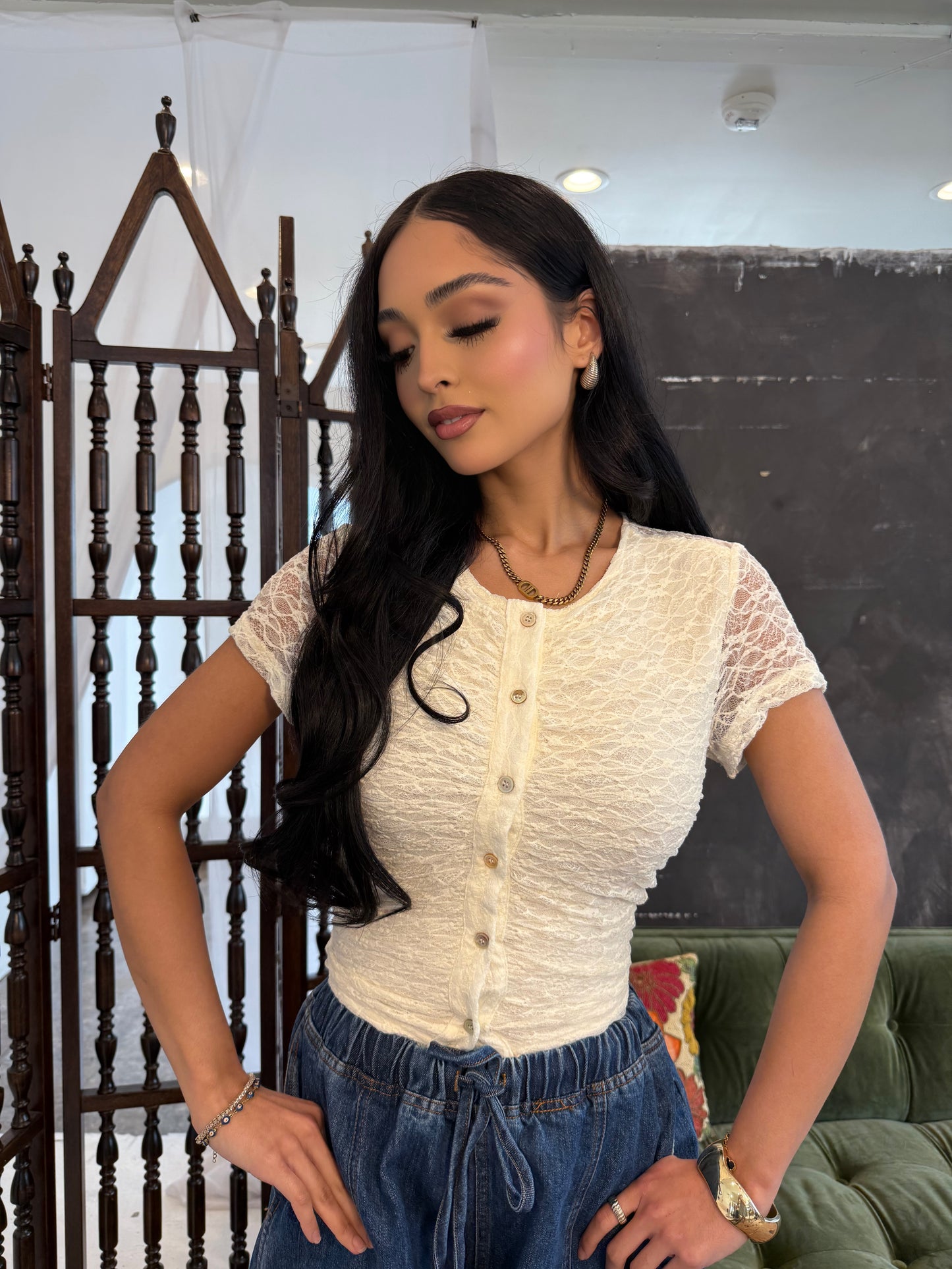 Lacey top