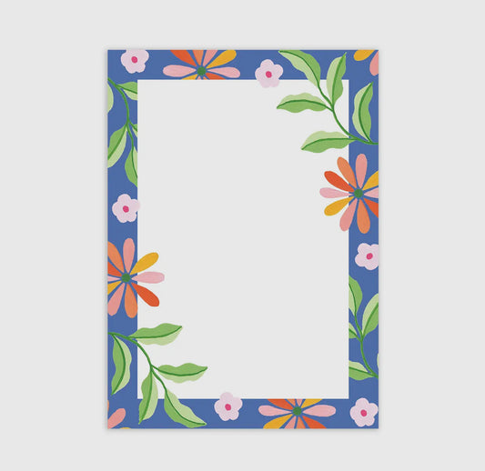 blue jardin notepad