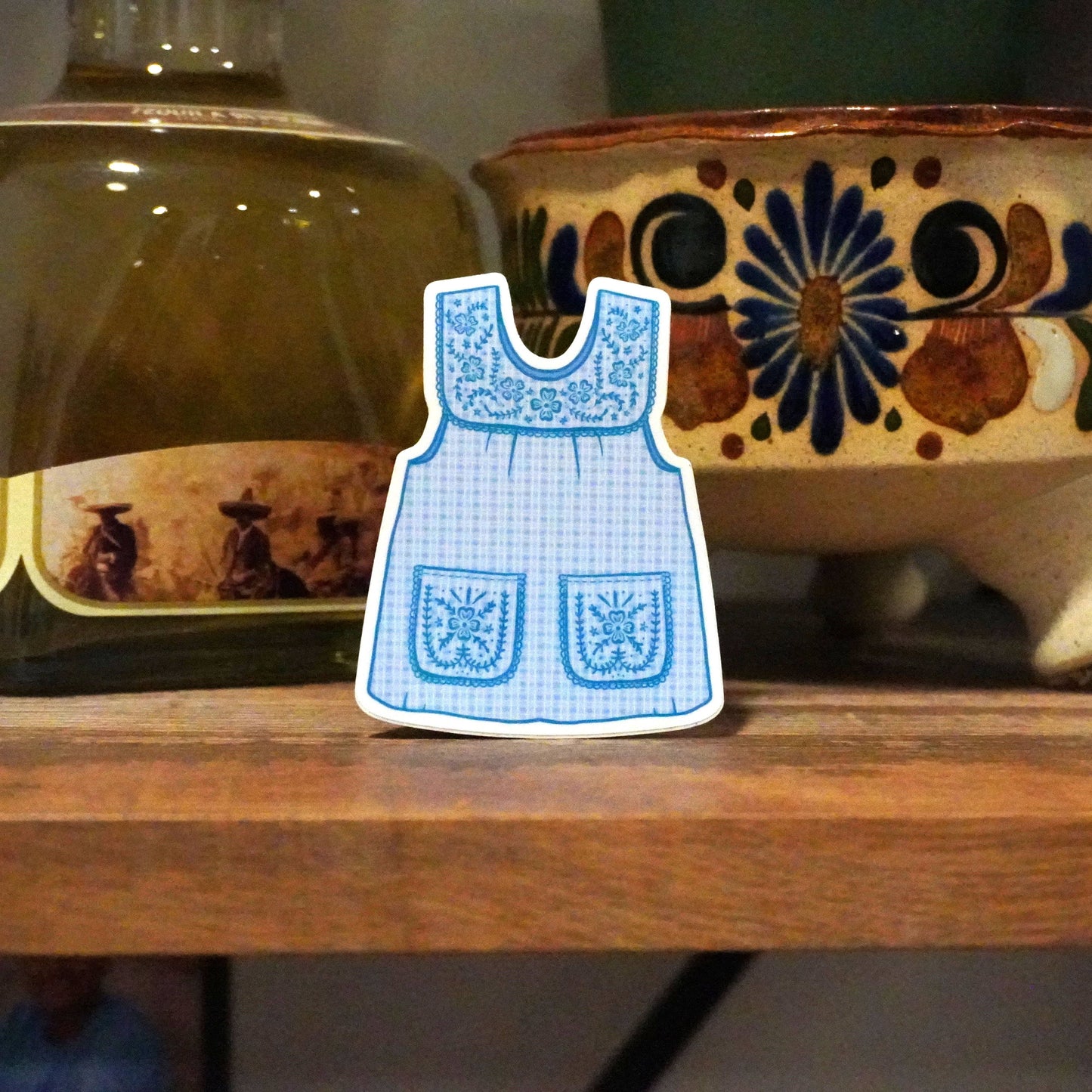 Abuelas Blue Mandil Vinyl Sticker