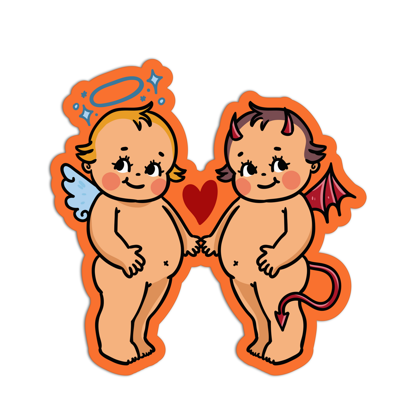Retro Babies Vinyl Waterproof Stickers