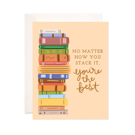 Best Stacks Greeting Card - Punny Friendship Card