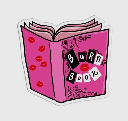 Mean Girls Burn Book Vinyl Waterproof Sticker
