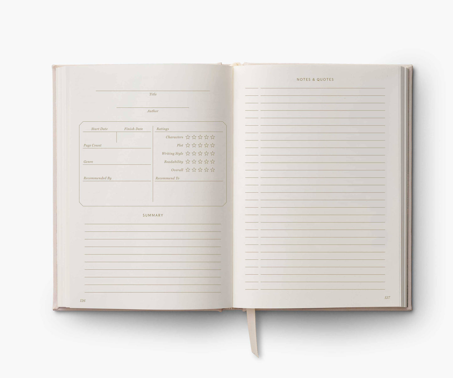 Book Club Embroidered Book Journal