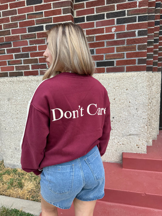 dont care pullover
