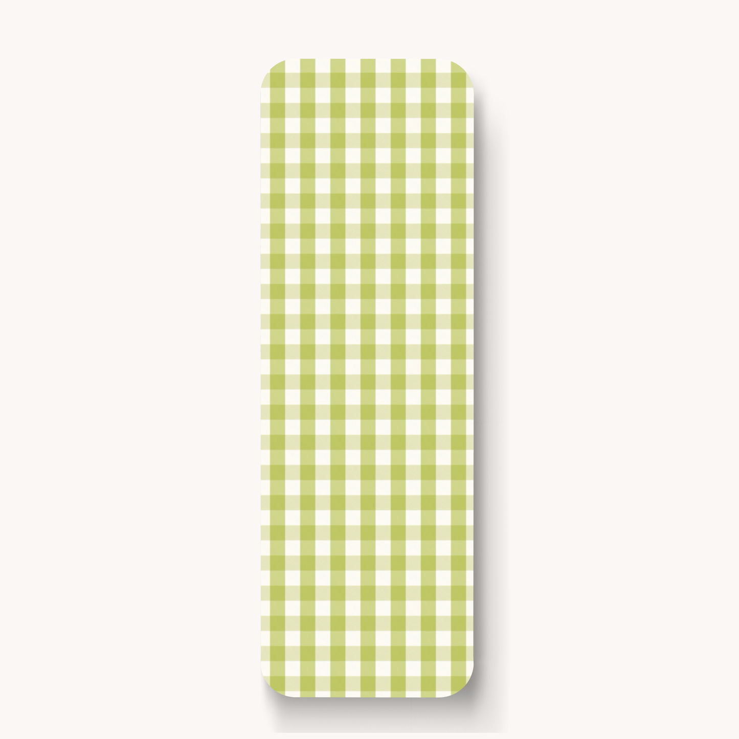 Green Gingham Bookmark | Bookish & Reading