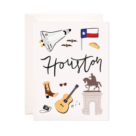 Houston Greeting Card - Texas Stationery Card Set, Hostess, Teacher, Travel Gift