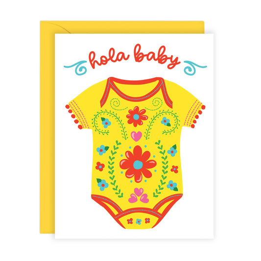 Hola Baby | New Baby Card in Spanish (A2)