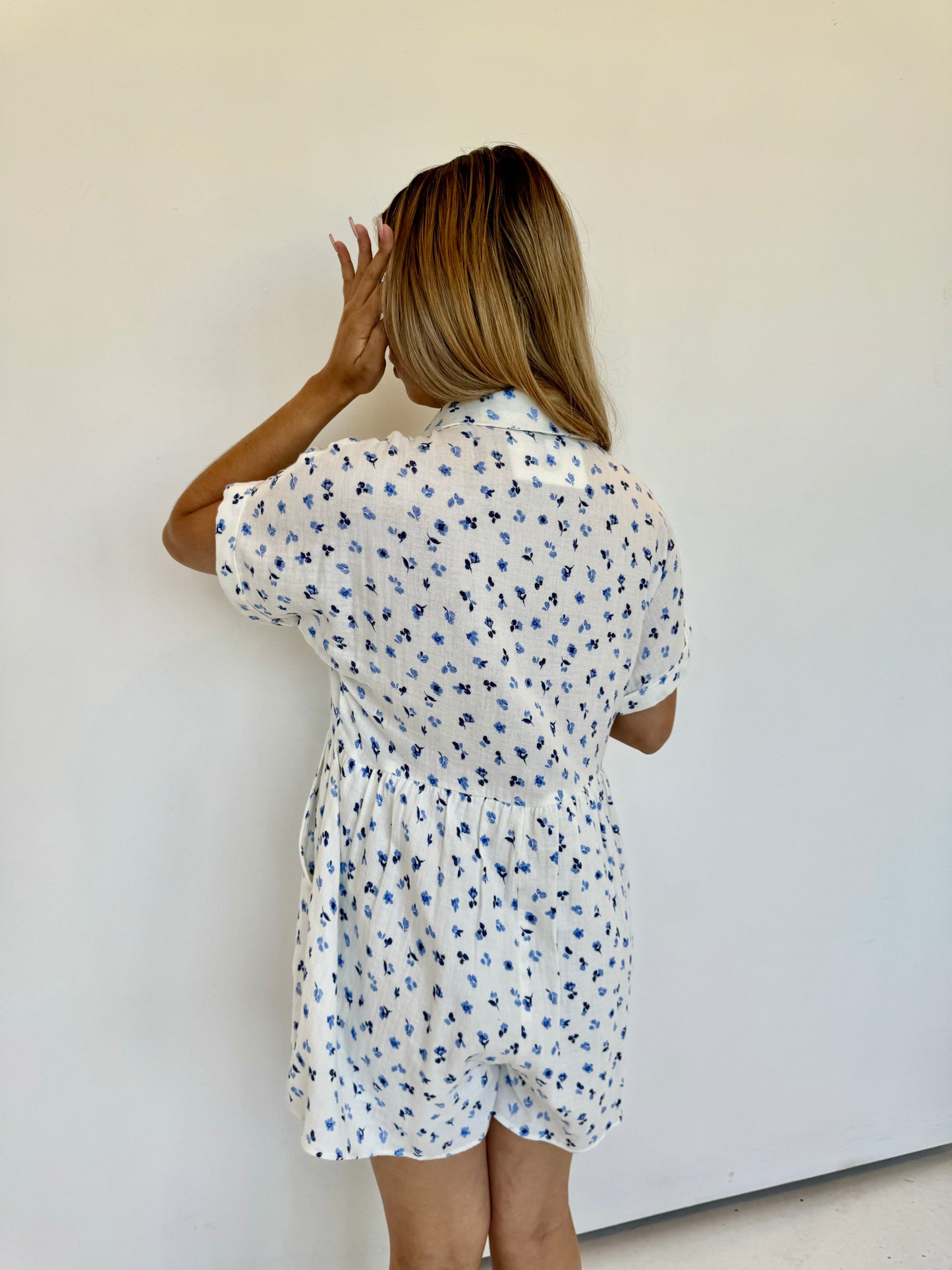 blue bonnet romper