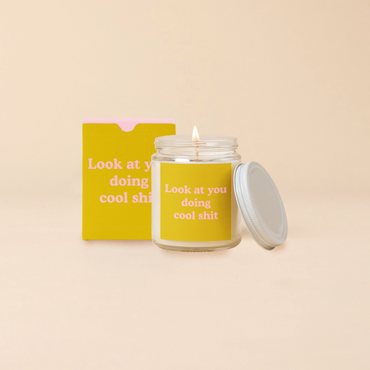 Candle Jar w/Lid - Yippie (Top Seller!)