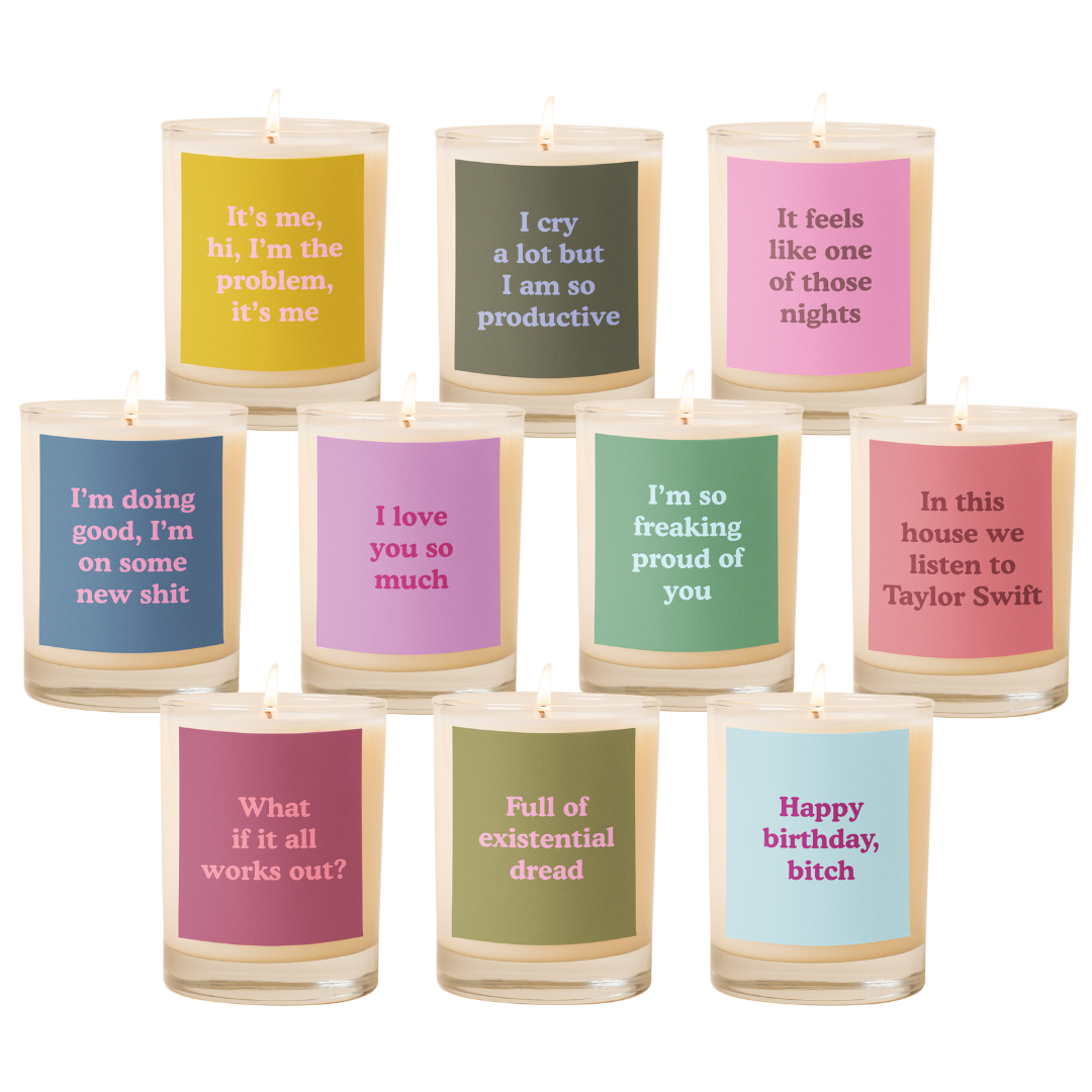 NEW! Candle Rocks Glass - Yippie