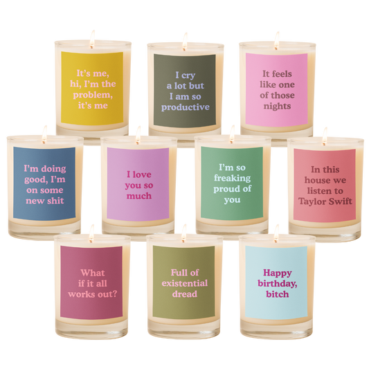 NEW! Candle Rocks Glass - Yippie