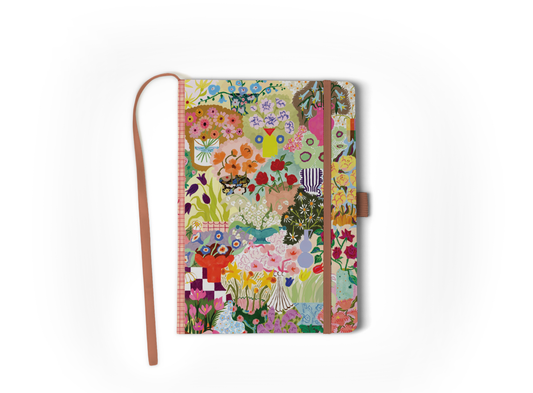 Wild Garden Soft Touch Hardbound Layflat Notebook Journal